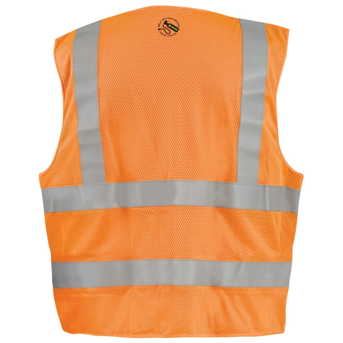 Orange Safety Vests - OccuNomix - Self Extinguishing