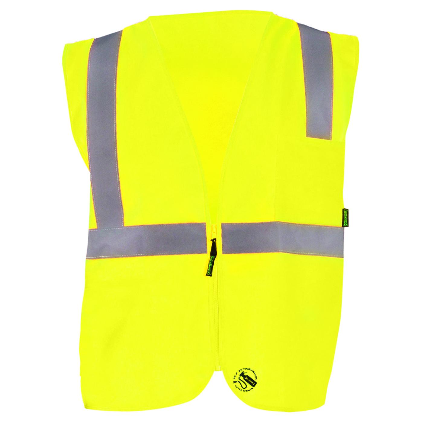 Orange Safety Vest - OccuNomix - Self Extinguishing