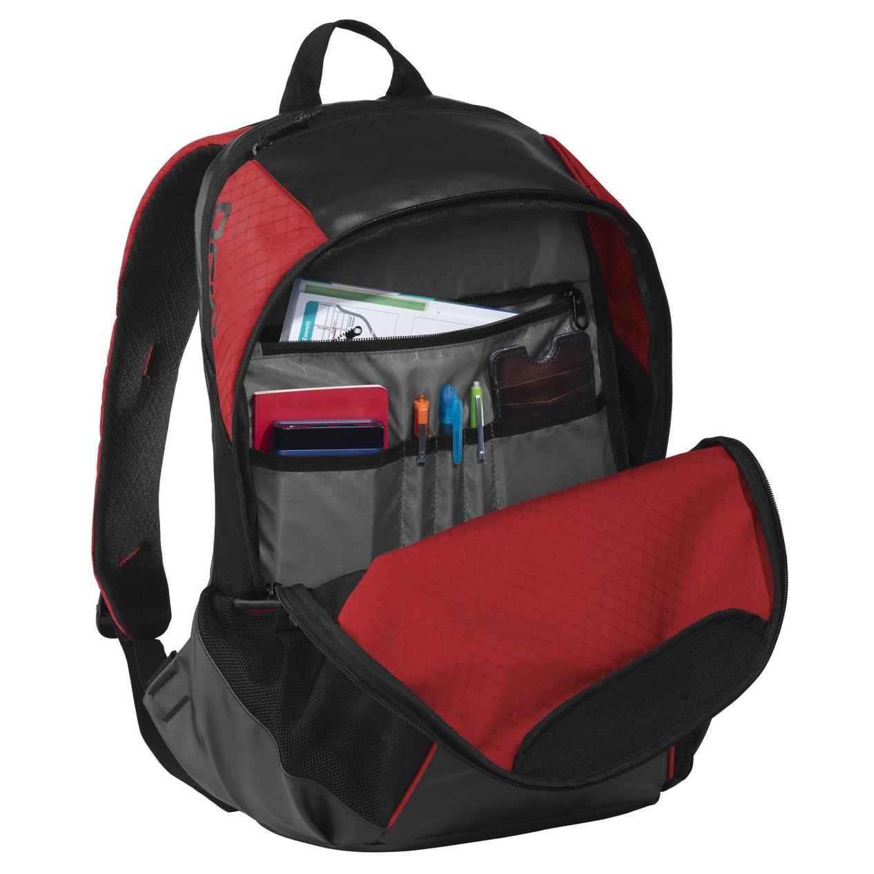Black Backpack - OGIO - Padded Compartment, Stylish Design