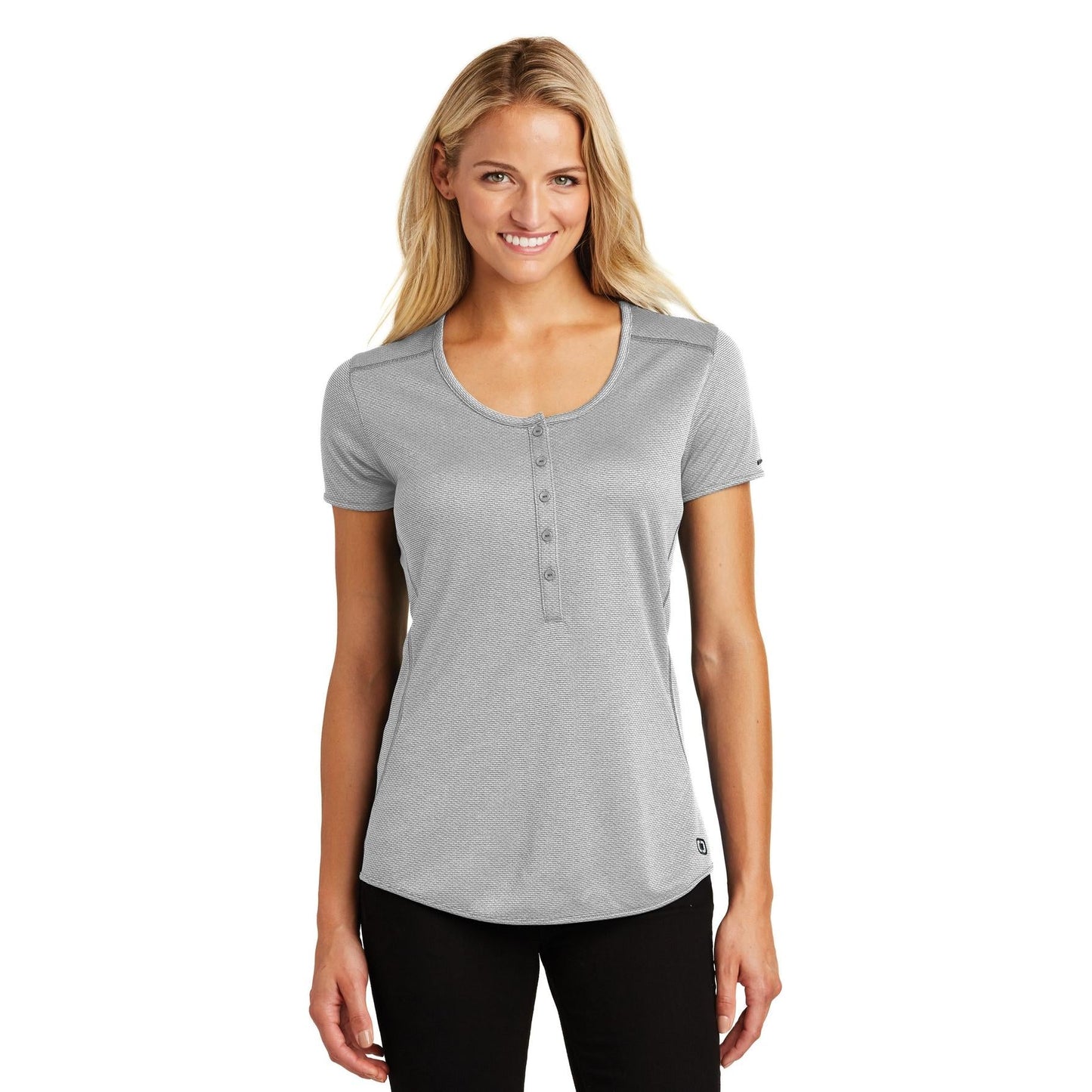 Rogue Grey Henley Shirt - OGIO - Tag-Free Comfort