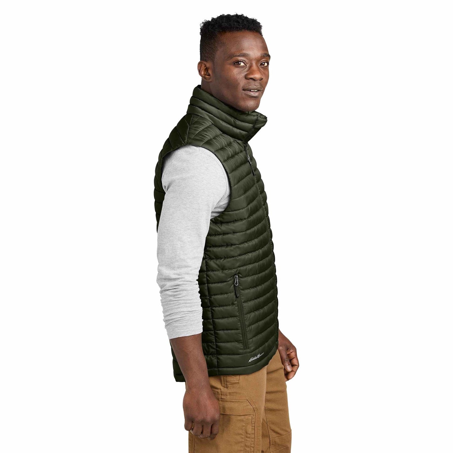 Black Packable Vest - Eddie Bauer - Quilted Design