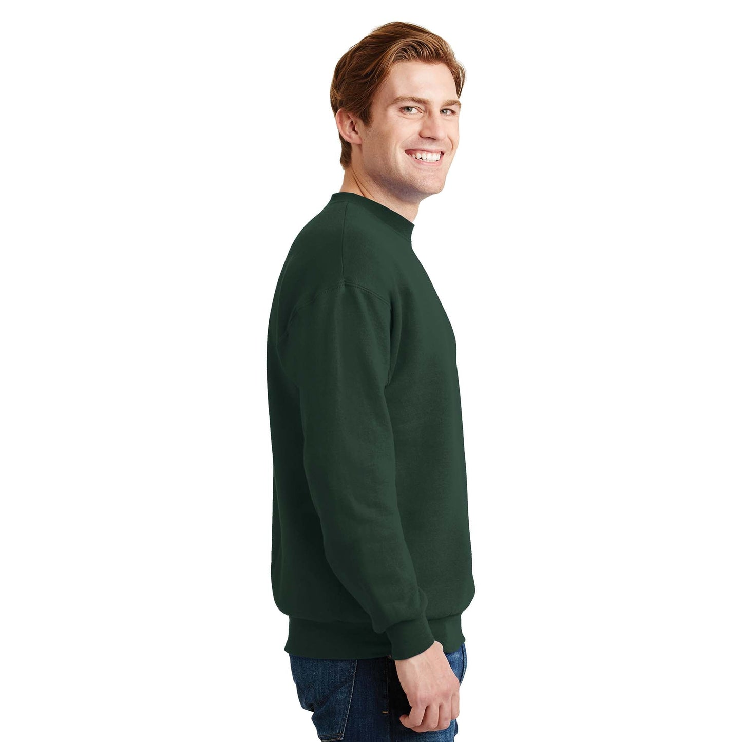 White Sweatshirts - Cozy Crewneck - Hanes - Eco-Friendly