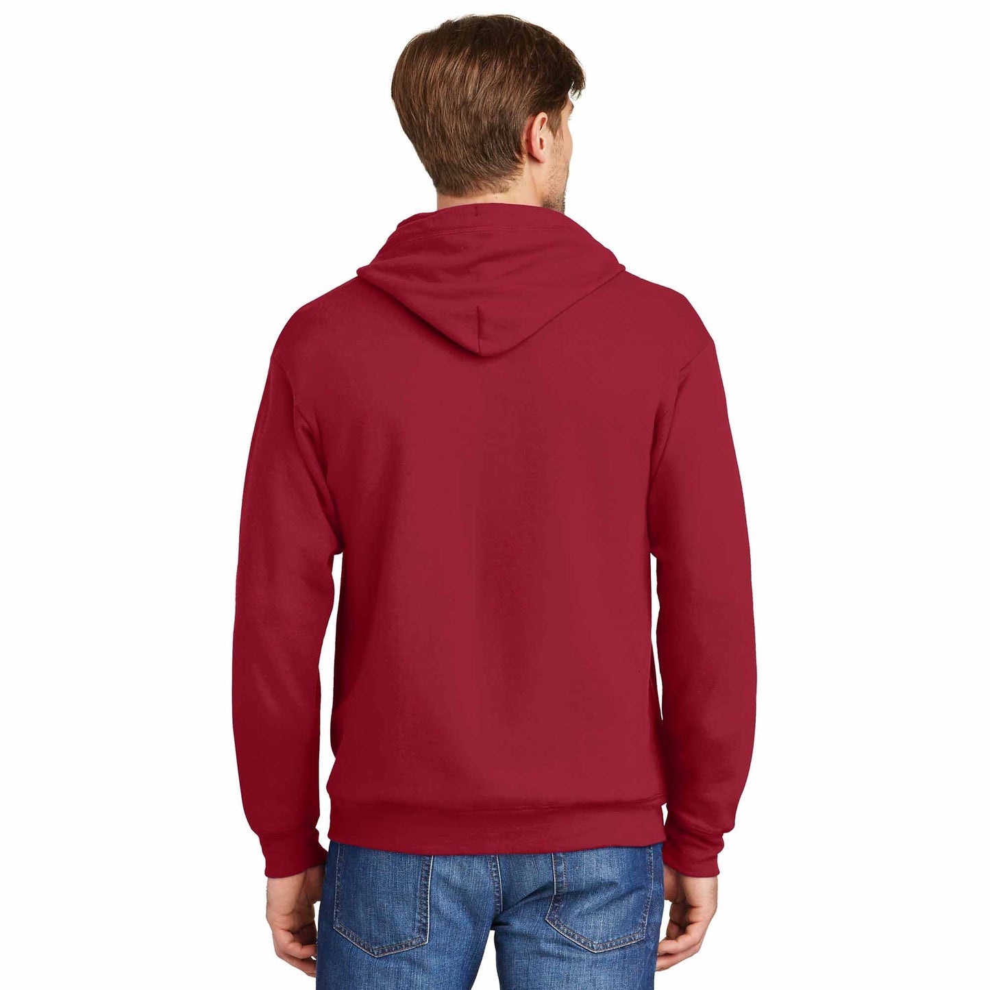 Black Sweatshirts - Hanes - Cozy Full-Zip Hooded - Quality Fabric