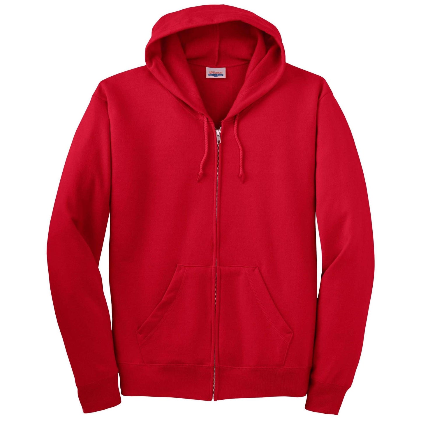 Black Sweatshirts - Hanes - Cozy Full-Zip Hooded - Quality Fabric