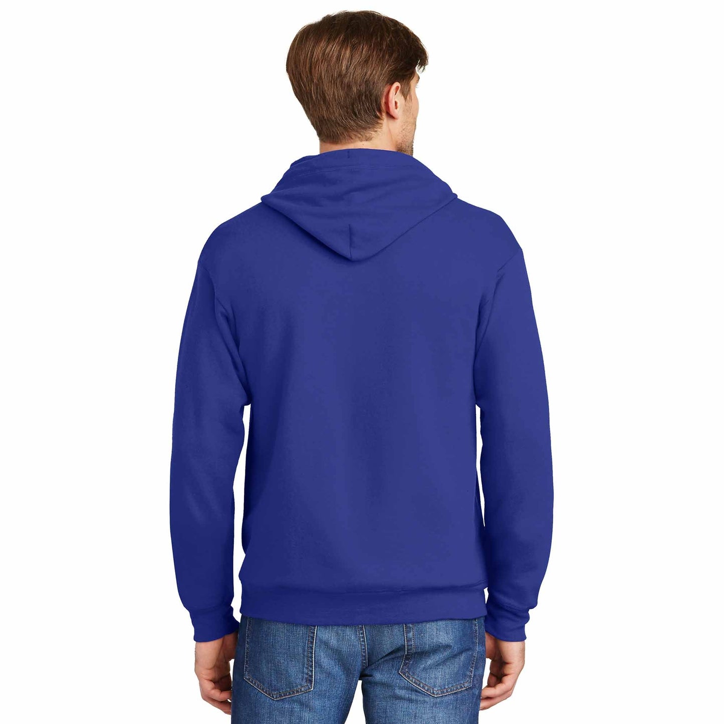 Black Sweatshirts - Hanes - Cozy Full-Zip Hooded - Quality Fabric