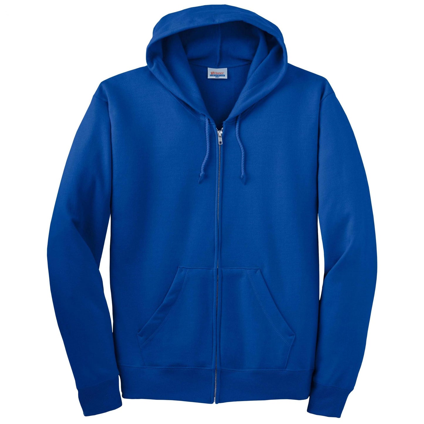 Black Sweatshirts - Hanes - Cozy Full-Zip Hooded - Quality Fabric