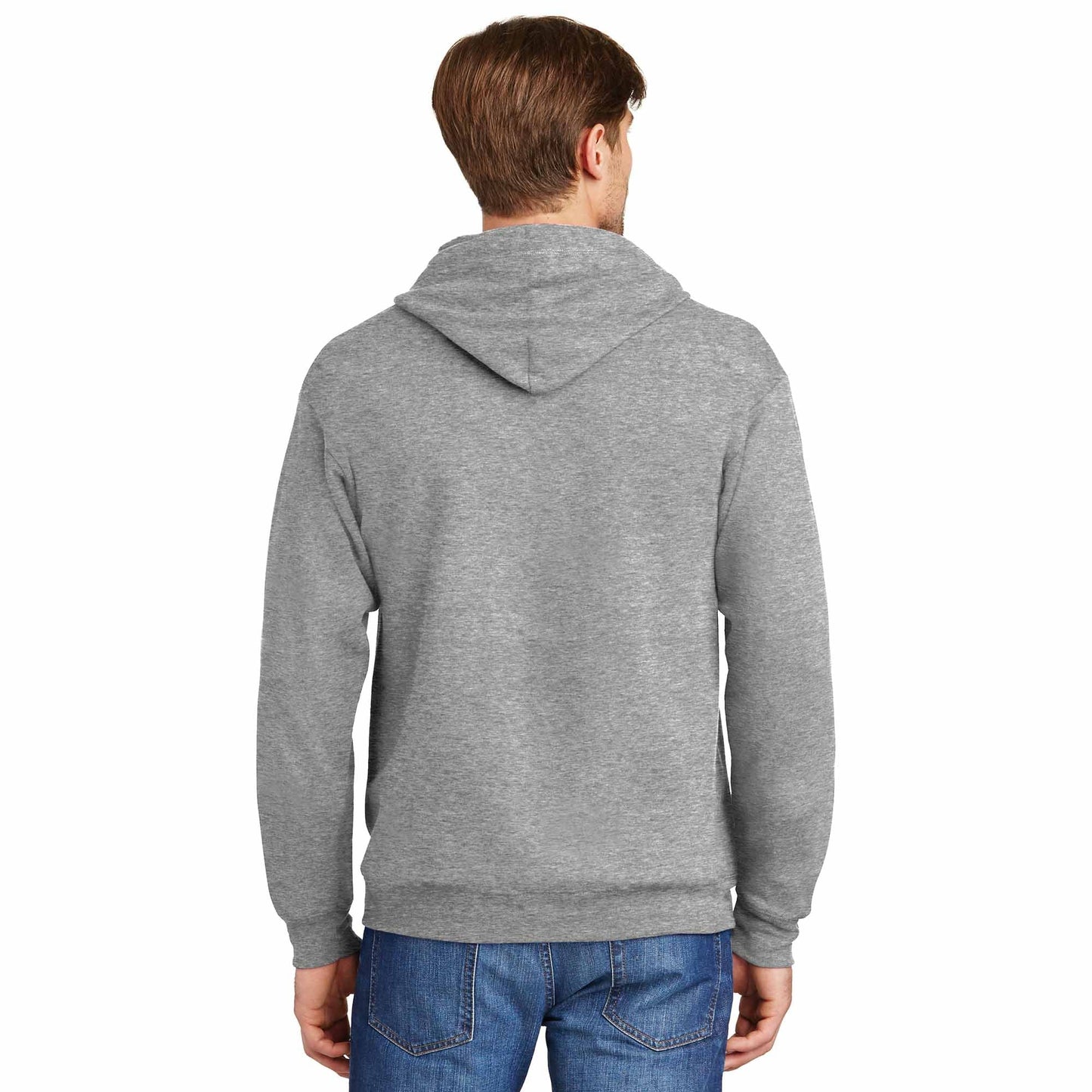 Black Sweatshirts - Hanes - Cozy Full-Zip Hooded - Quality Fabric