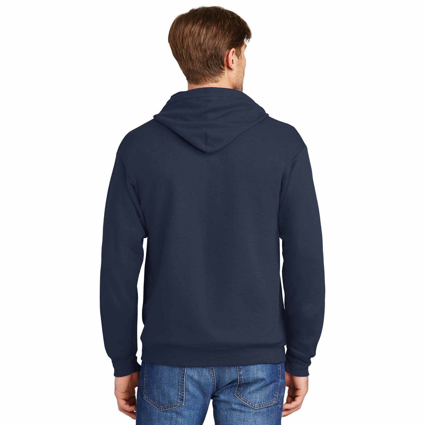 Black Sweatshirts - Hanes - Cozy Full-Zip Hooded - Quality Fabric