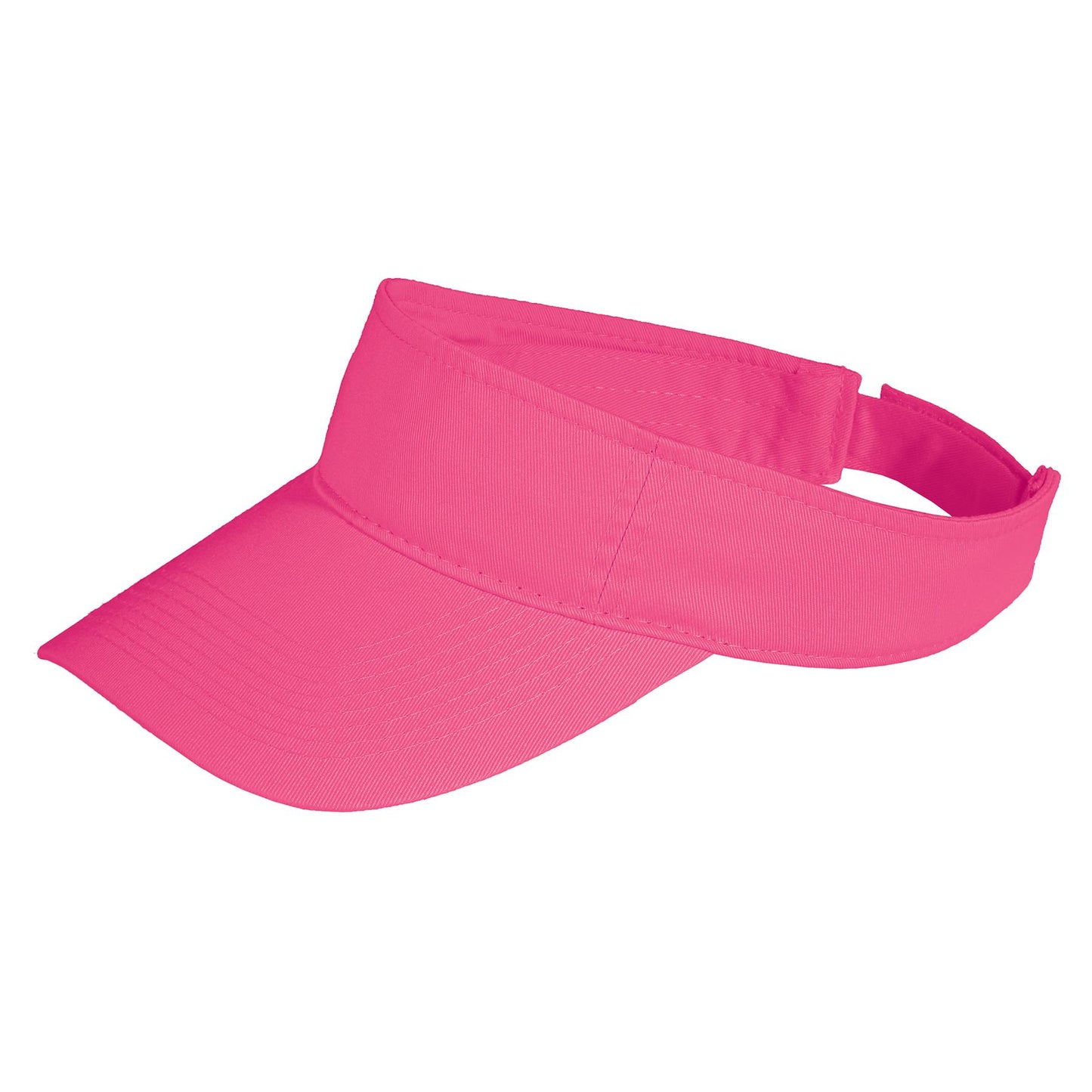 Neon Pink Visors - Port & Company - Stylish Cotton