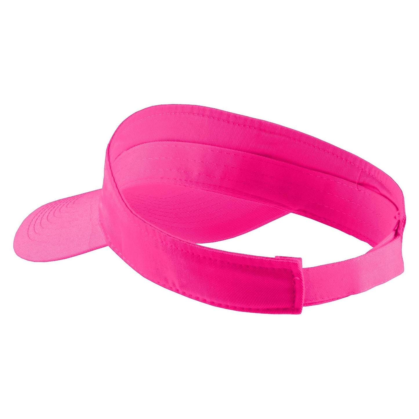 Neon Pink Visors - Port & Company - Stylish Cotton