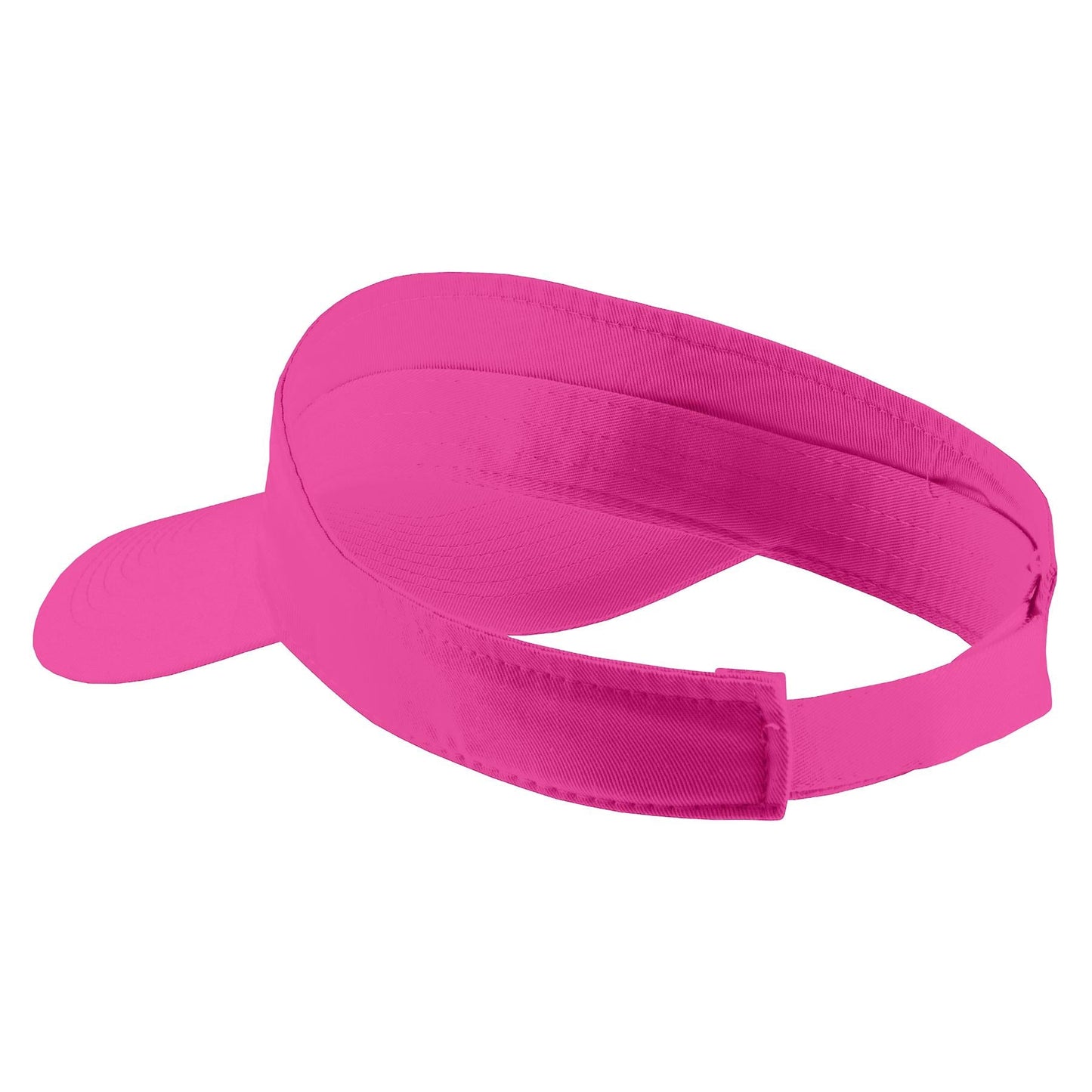Neon Pink Visors - Port & Company - Stylish Cotton