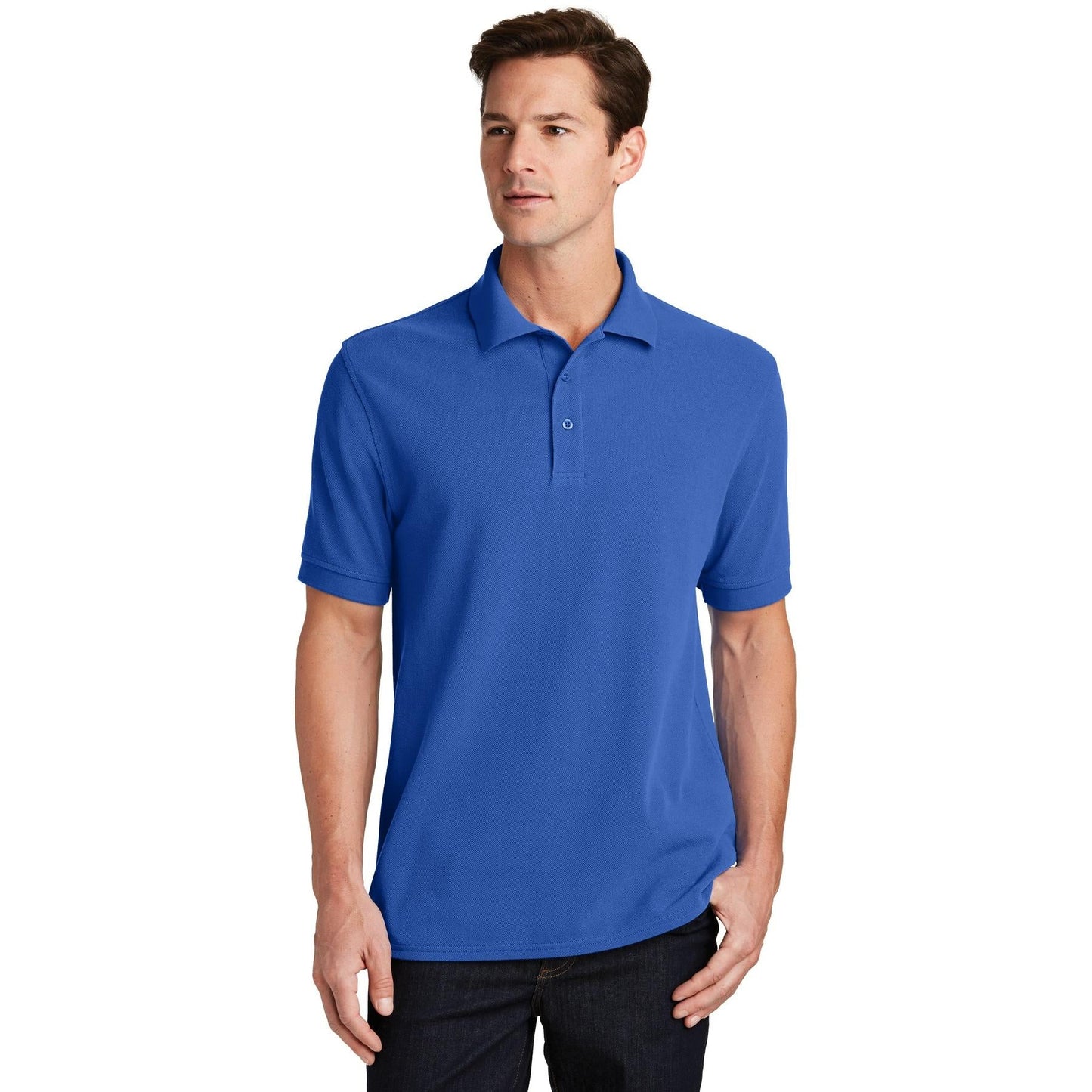 Charcoal Polo Shirts - Port & Company - Soft Fabric
