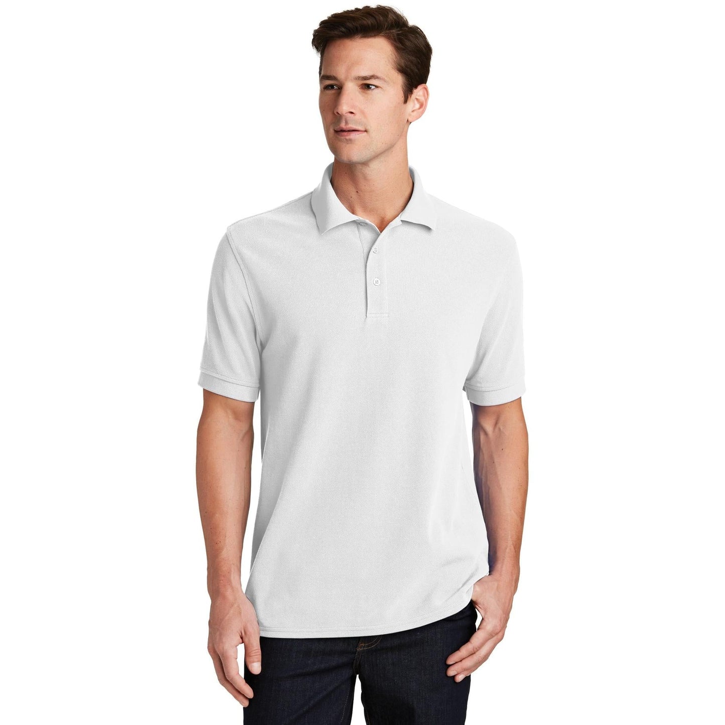 Charcoal Polo Shirts - Port & Company - Soft Fabric
