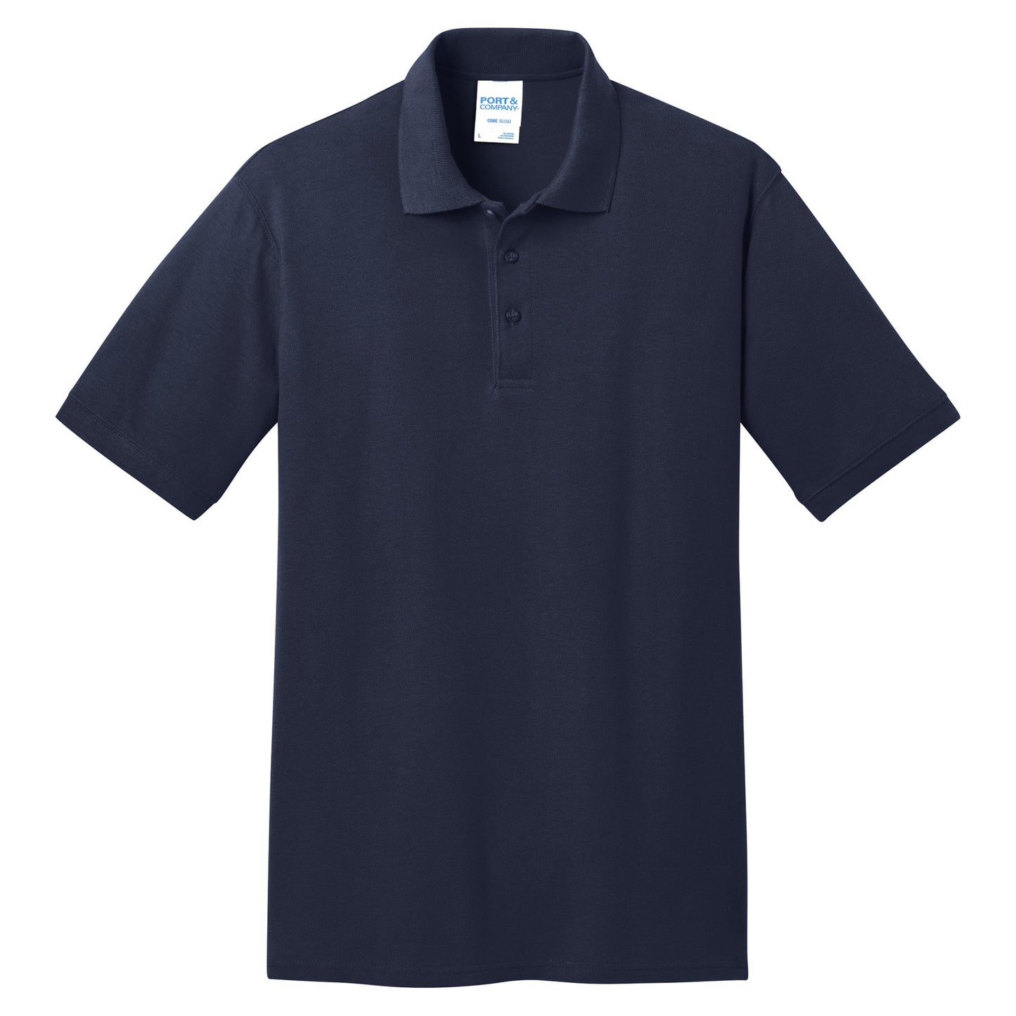 White Polo Shirt - Port & Company - Durable Blend