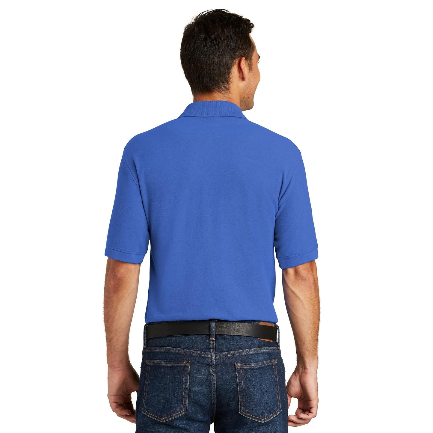 White Polo Shirt - Port & Company - Durable Blend