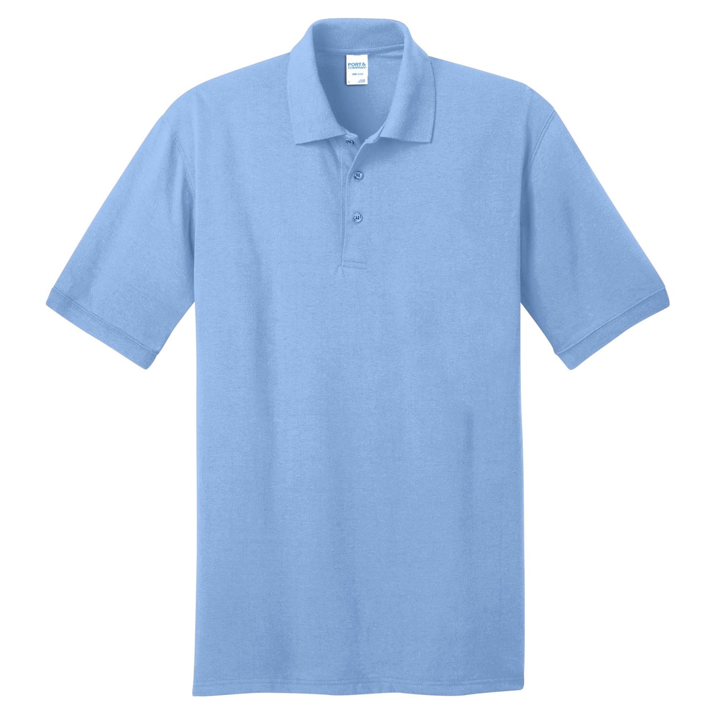 Aquatic Blue Polo Shirts - Port & Company - Soft Blend