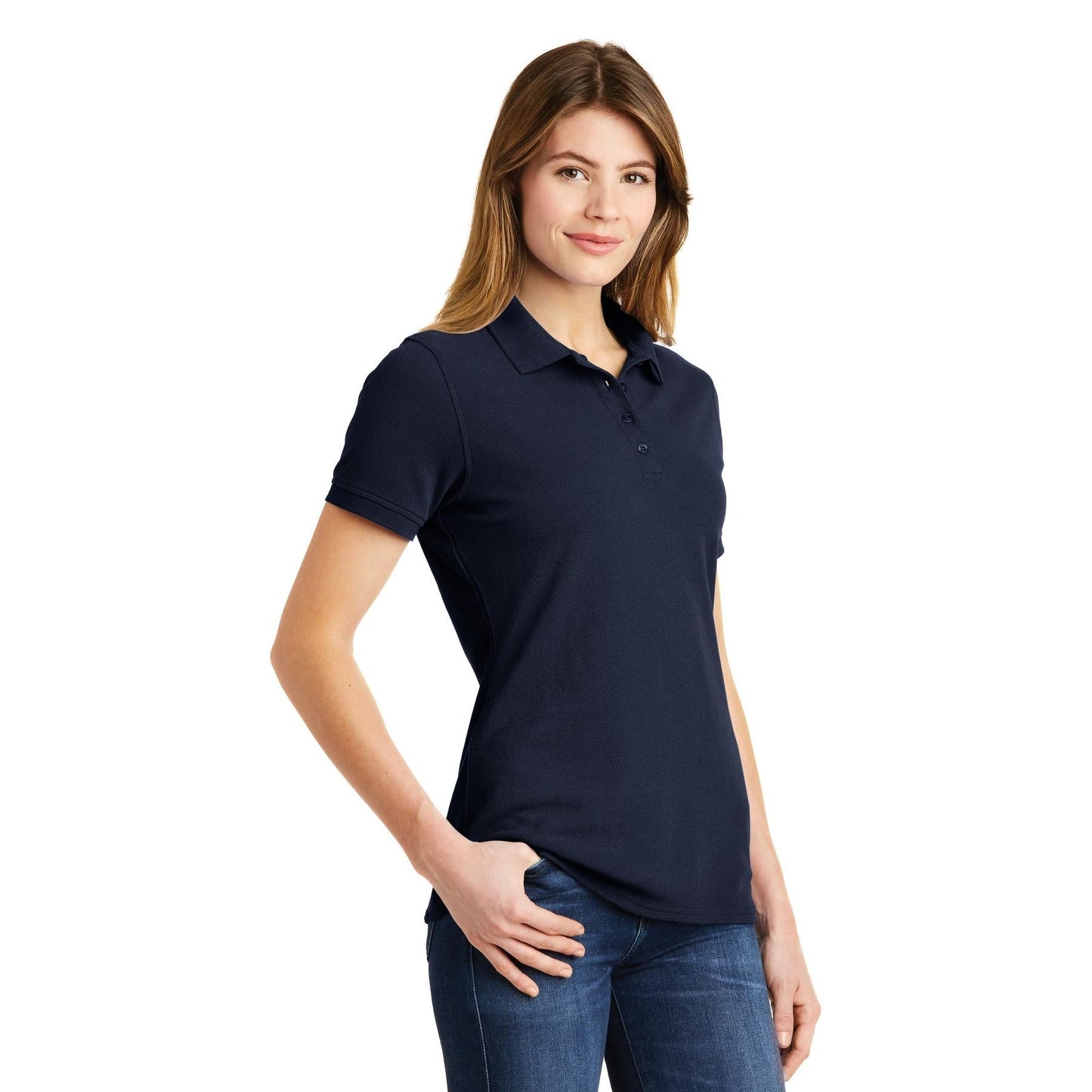 Charcoal Polo Shirt - Port & Company - Soft Cotton