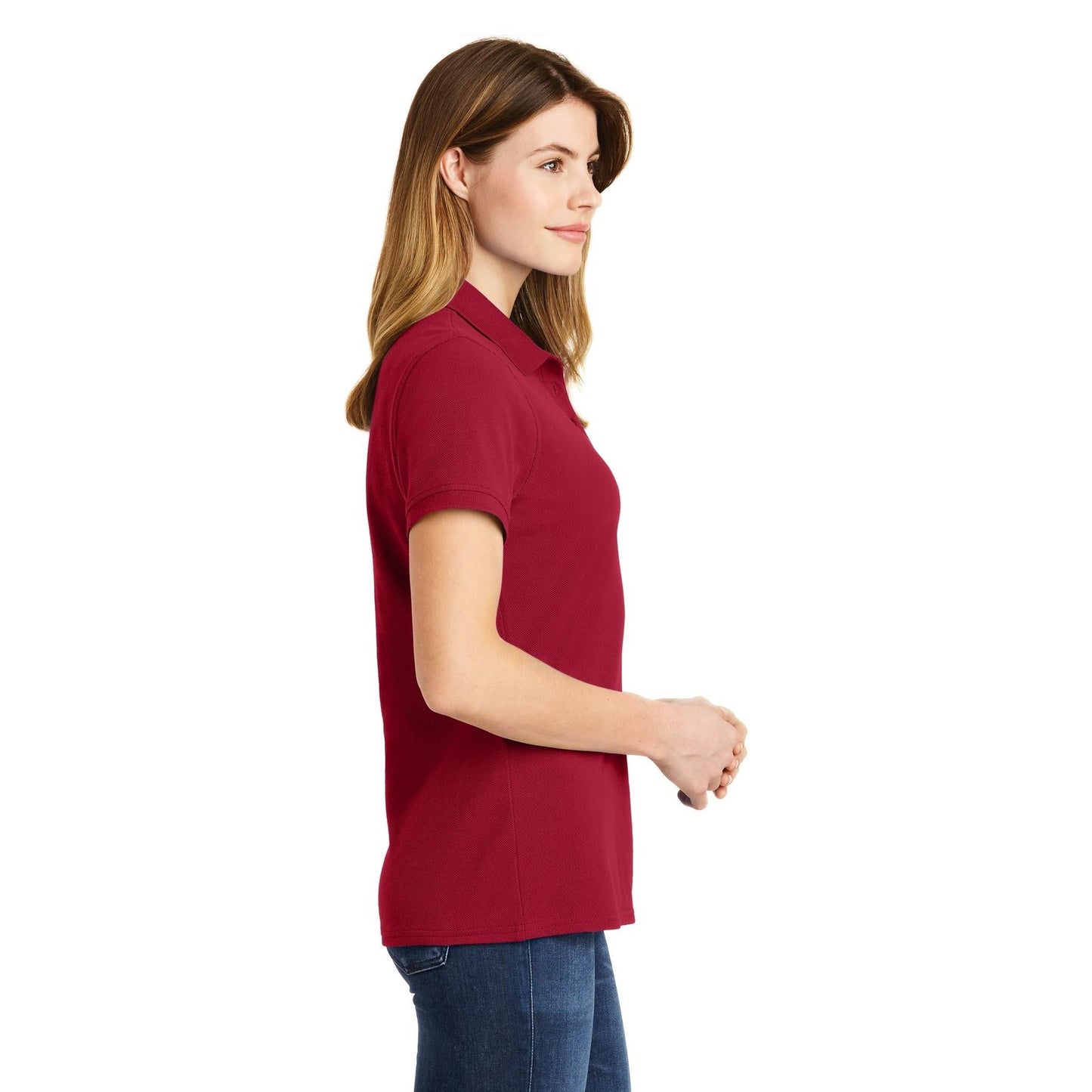 Charcoal Polo Shirt - Port & Company - Soft Cotton