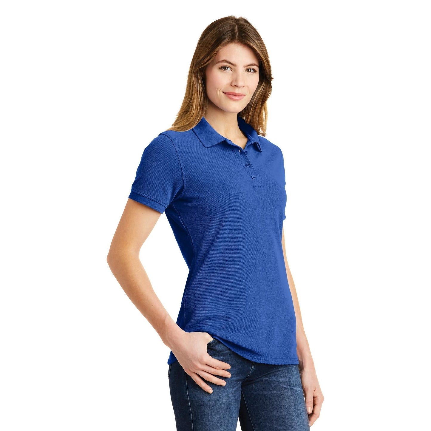 Charcoal Polo Shirt - Port & Company - Soft Cotton