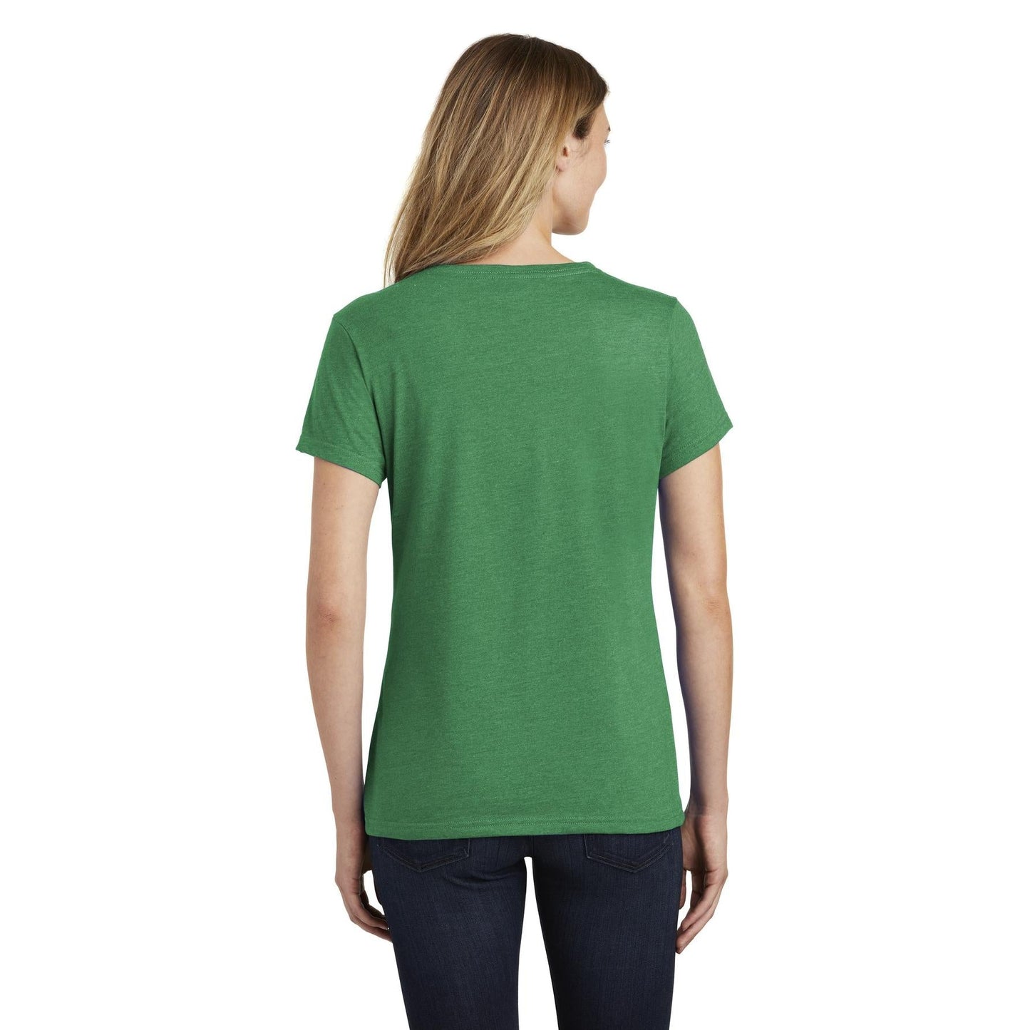 Athletic Green V-Neck Tee - Port & Company - Soft Fabric