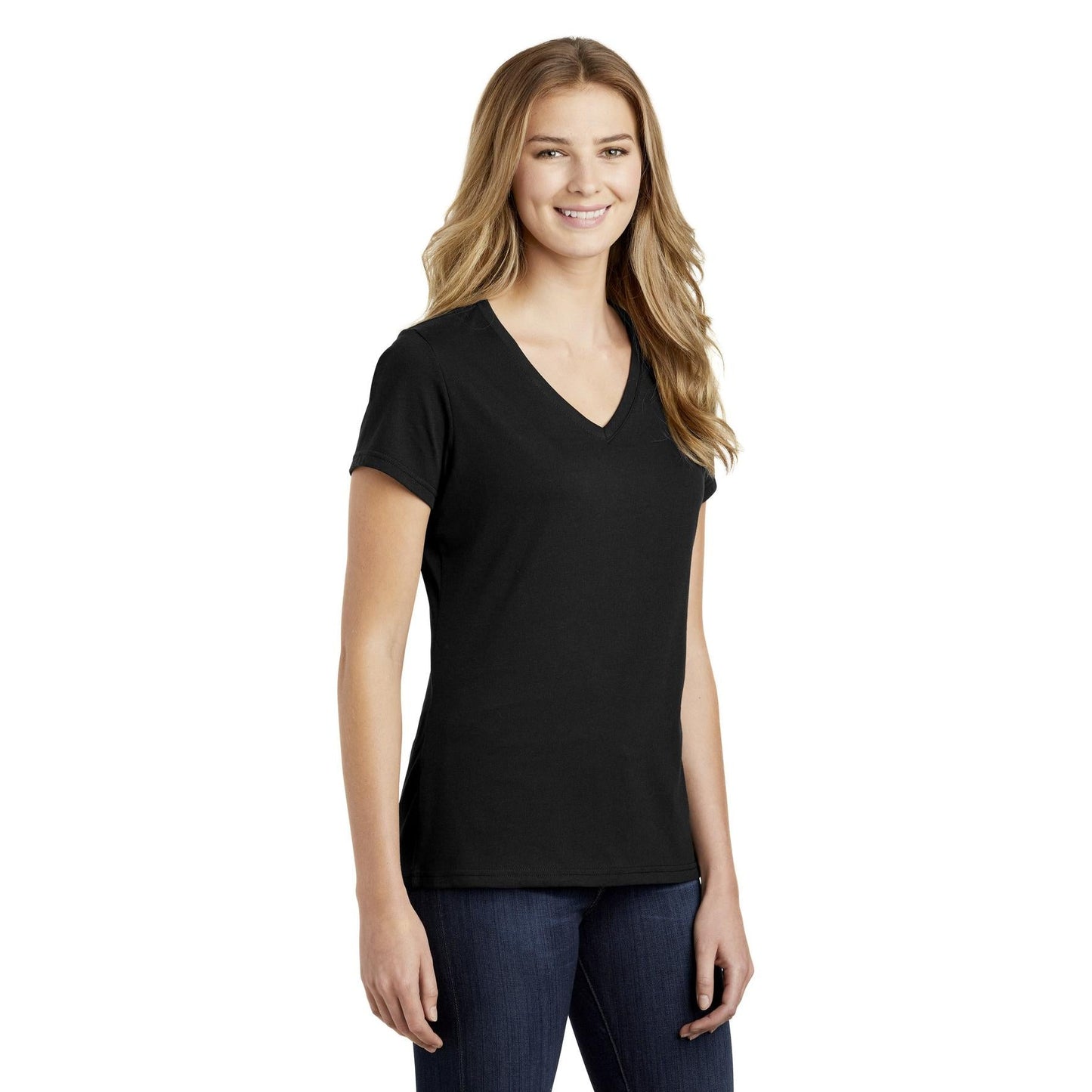 Athletic Green V-Neck Tee - Port & Company - Soft Fabric
