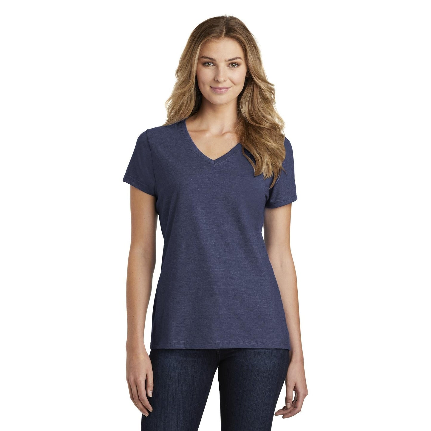 Athletic Green V-Neck Tee - Port & Company - Soft Fabric