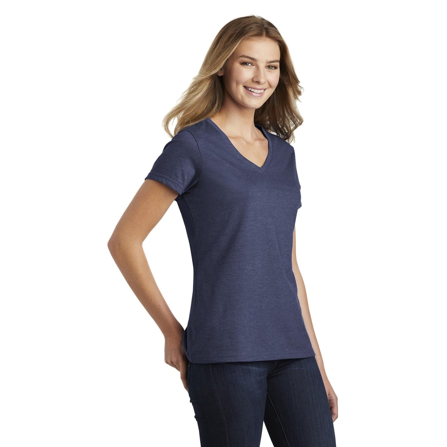 Athletic Green V-Neck Tee - Port & Company - Soft Fabric