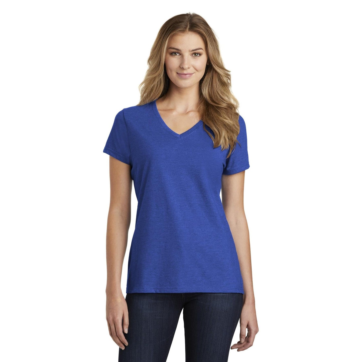 Athletic Green V-Neck Tee - Port & Company - Soft Fabric