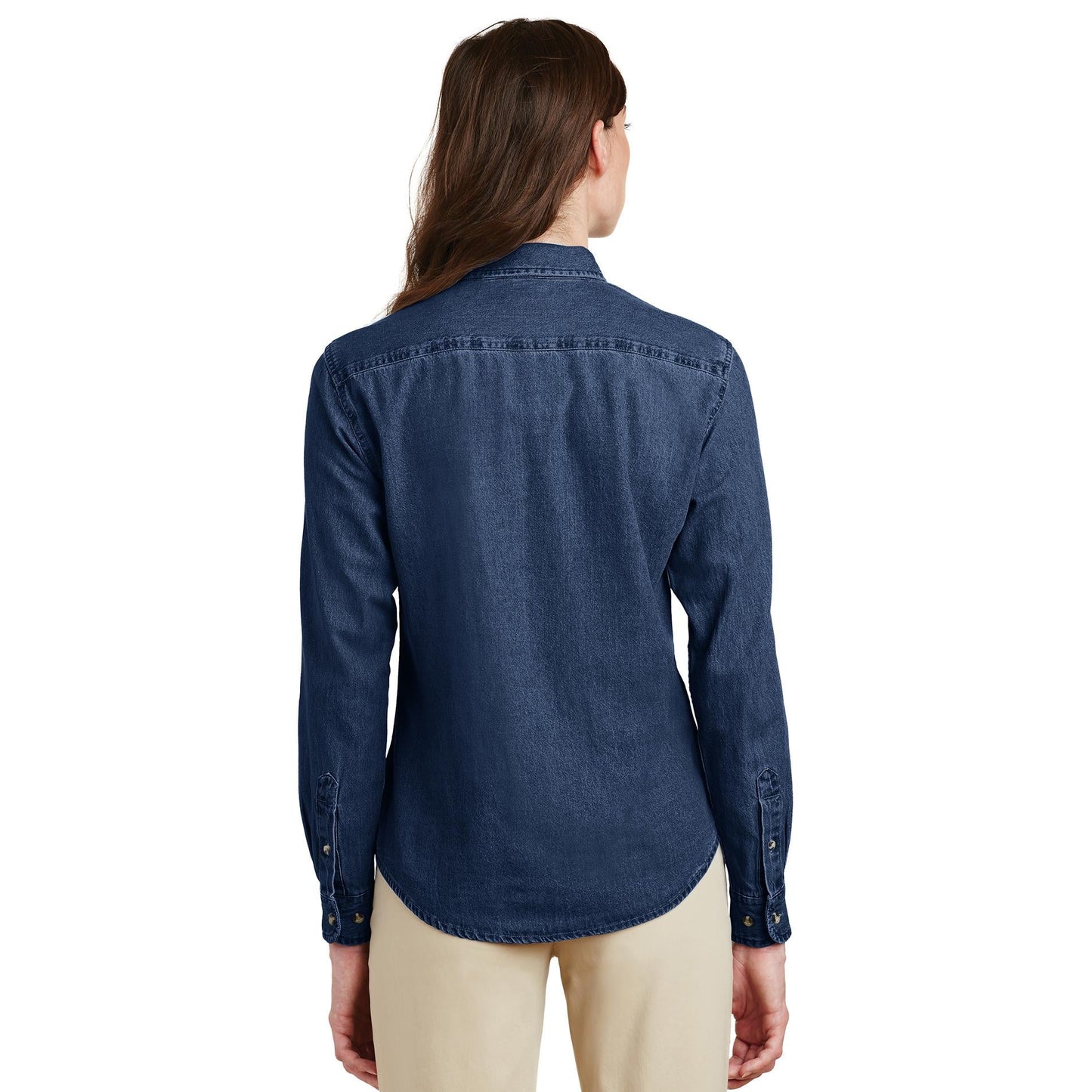 Faded Blue Denim Shirt - Port & Company - Durable Design