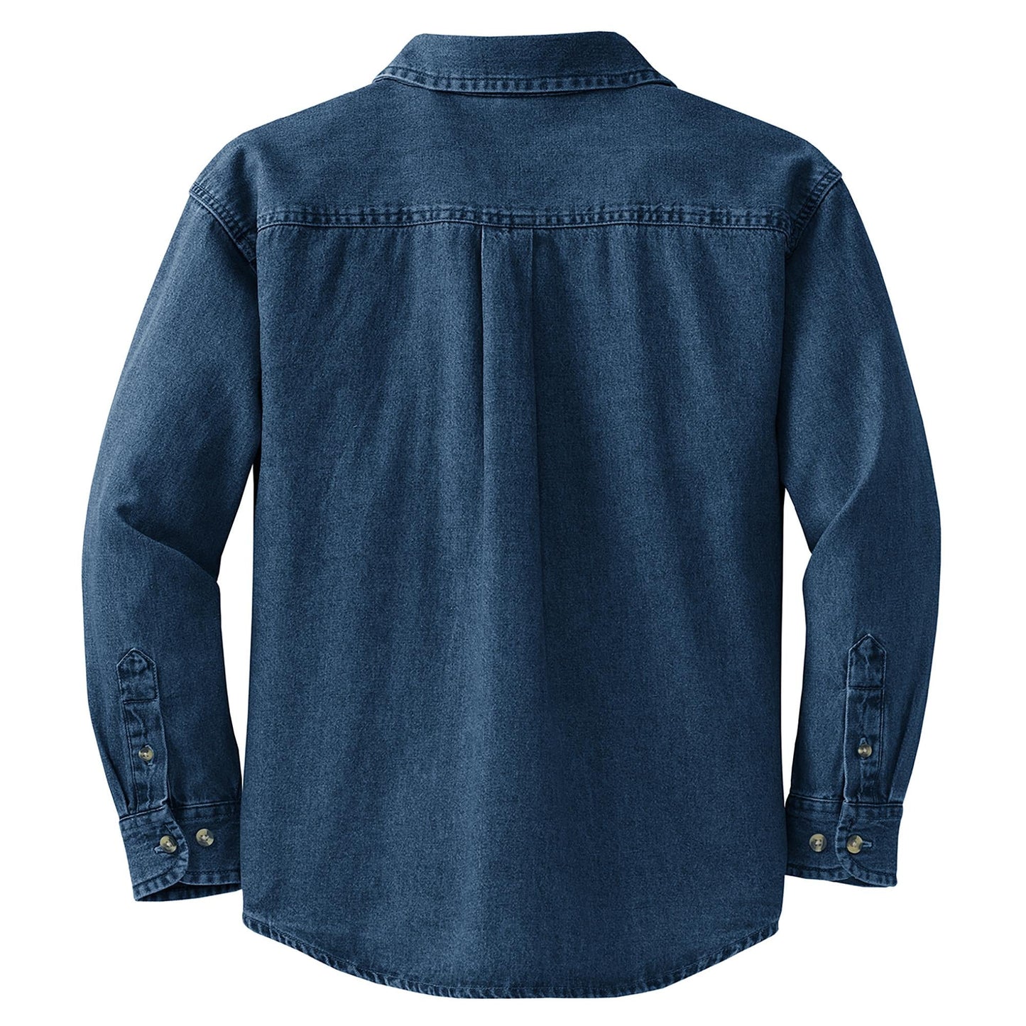 Faded Blue Denim Shirt - Port & Company - Durable Design
