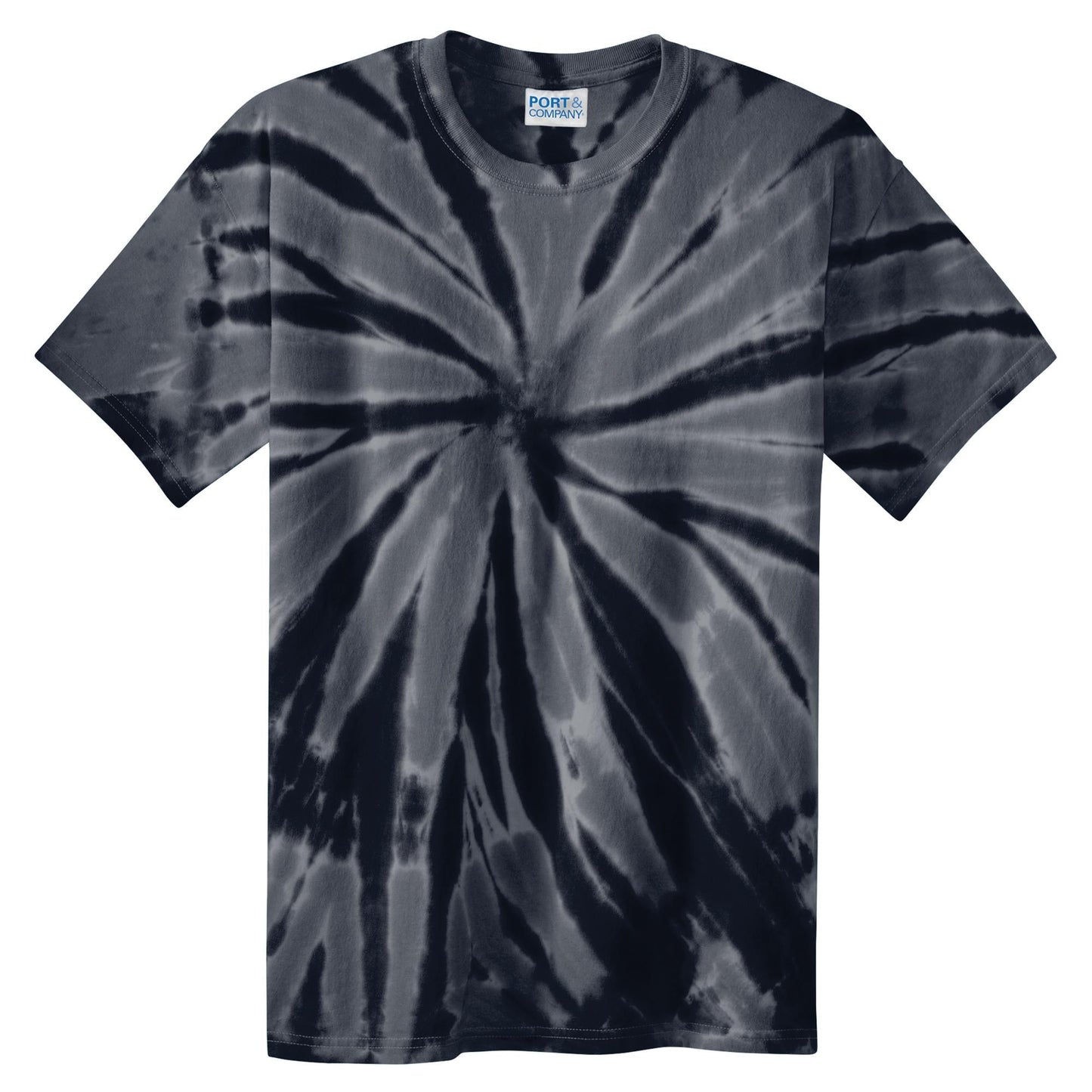 Black Galaxy Spiral T-Shirt - Port & Company - Vibrant Colors