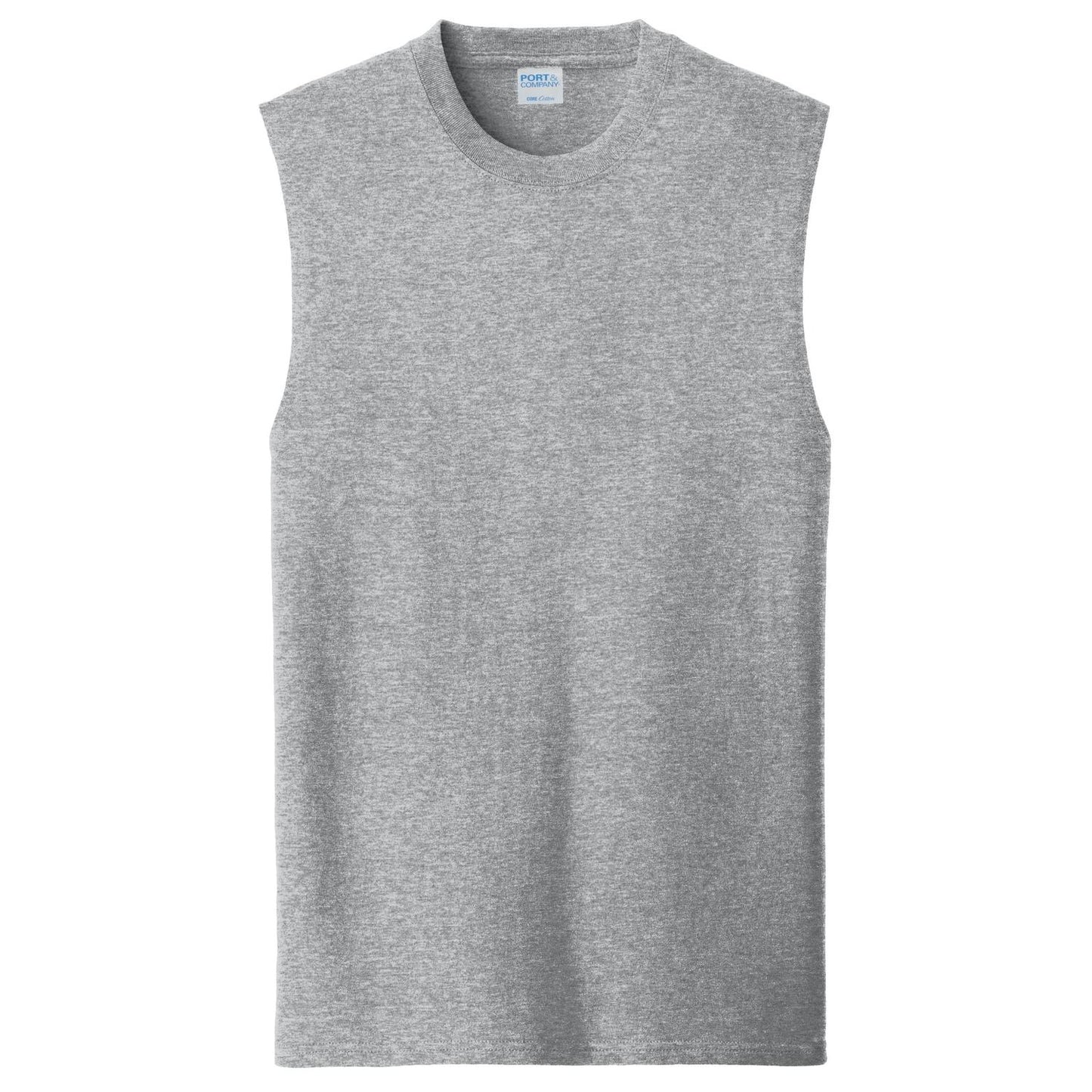 White Sleeveless T-Shirt - Port & Company - Soft Cotton