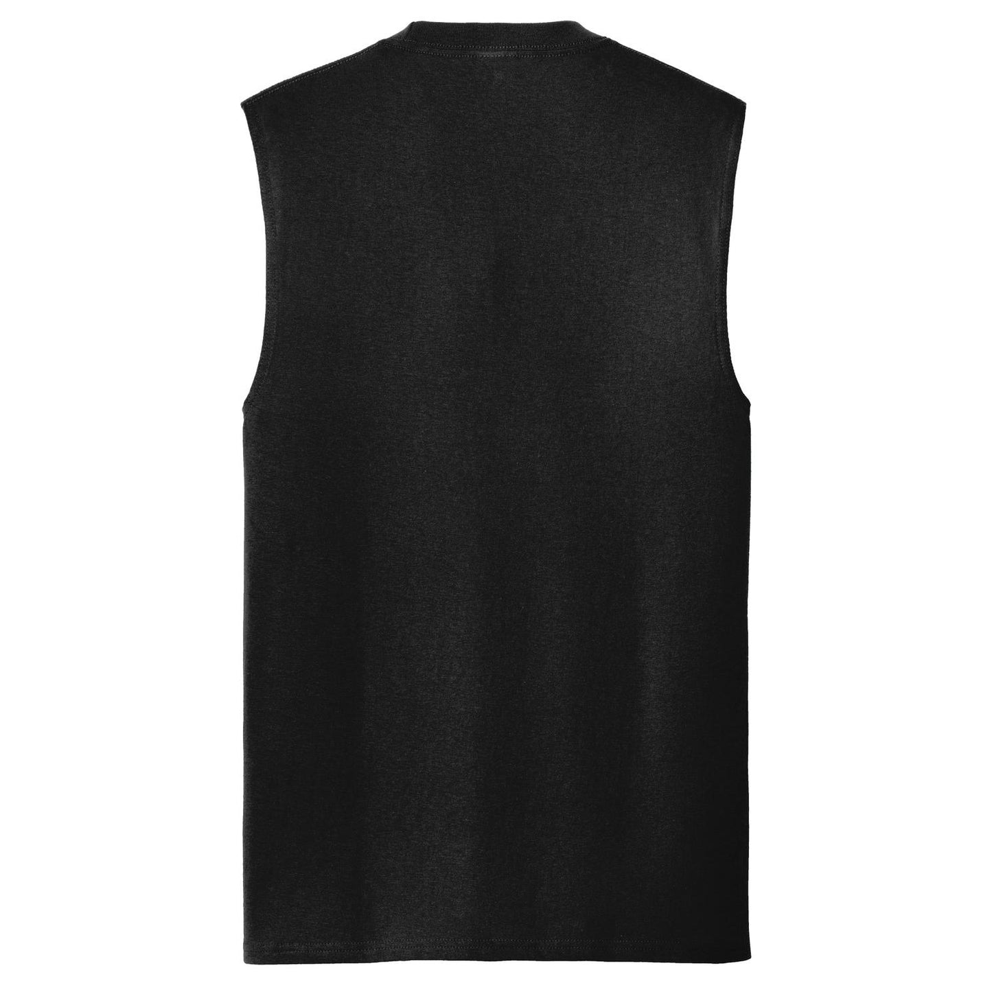White Sleeveless T-Shirt - Port & Company - Soft Cotton