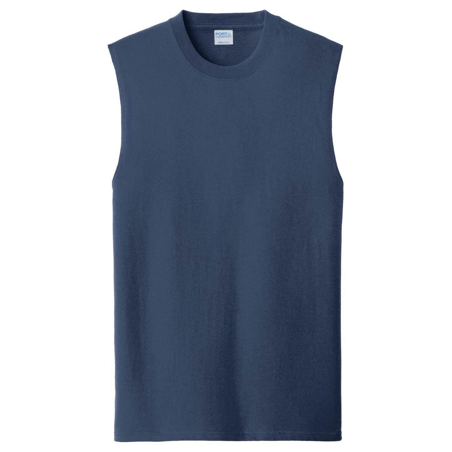 White Sleeveless T-Shirt - Port & Company - Soft Cotton
