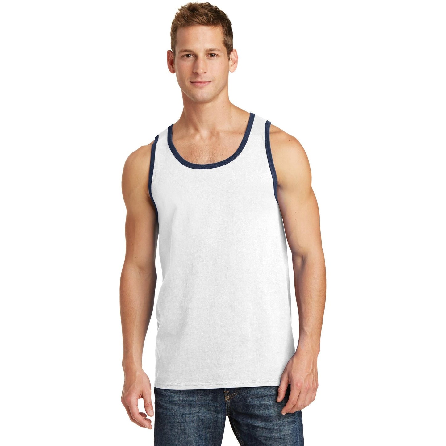 Athletic Heather Tank Tops - Port & Company - Soft Cotton