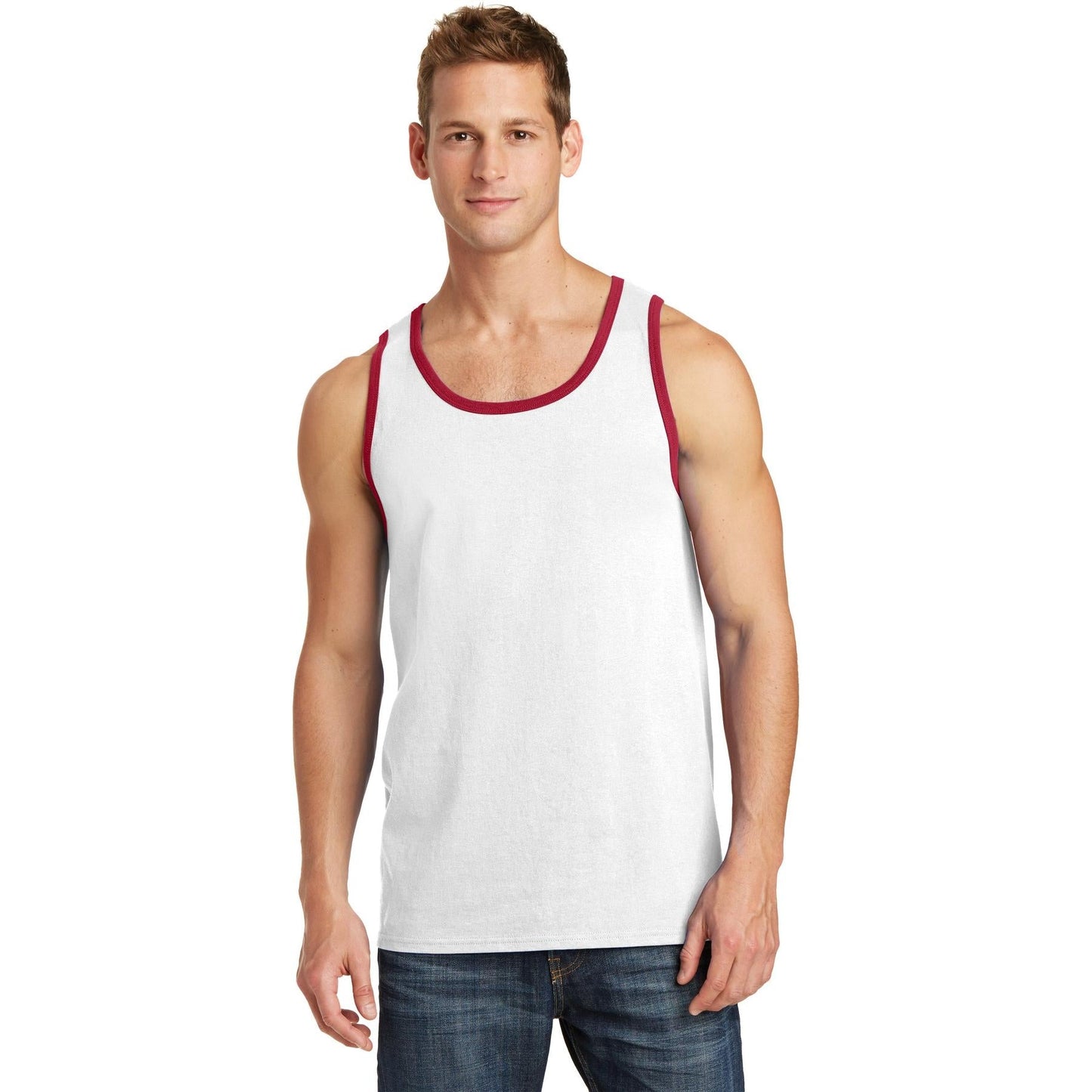Athletic Heather Tank Tops - Port & Company - Soft Cotton