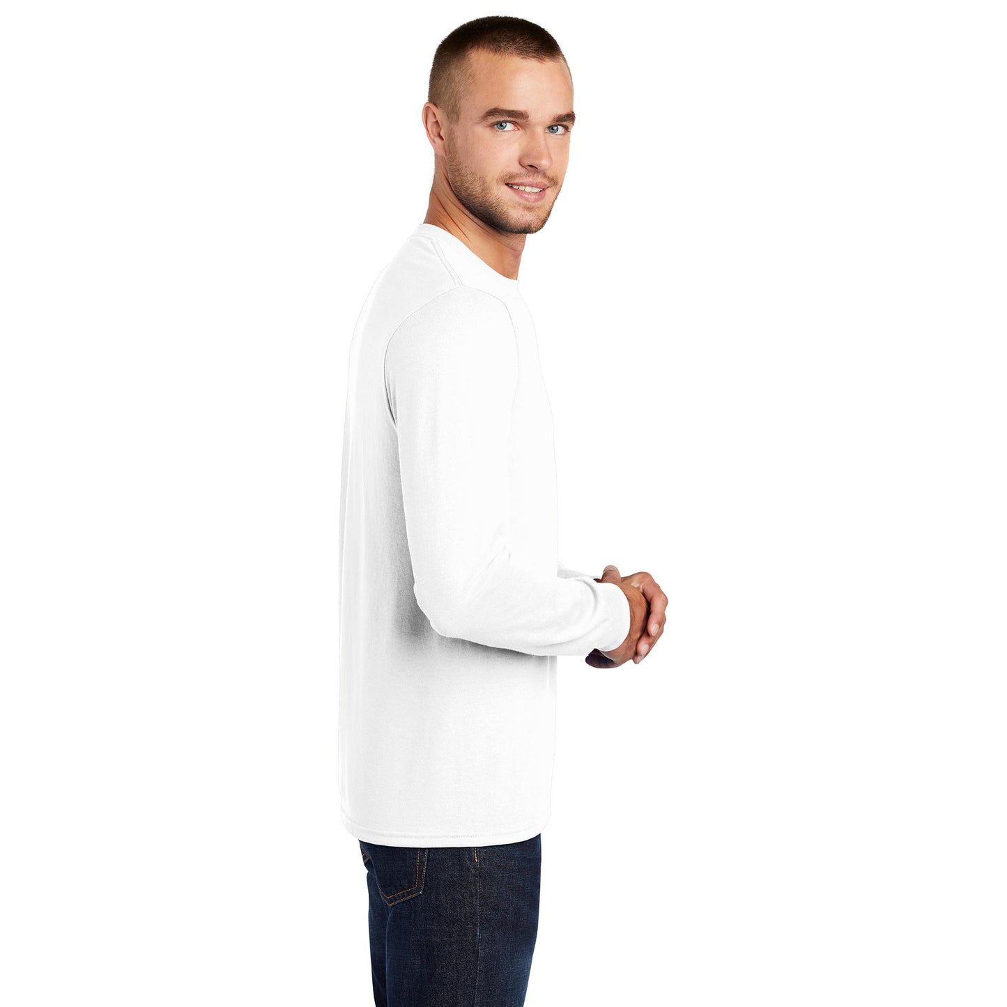 White T-Shirts - Port & Company - Soft Cotton Blend