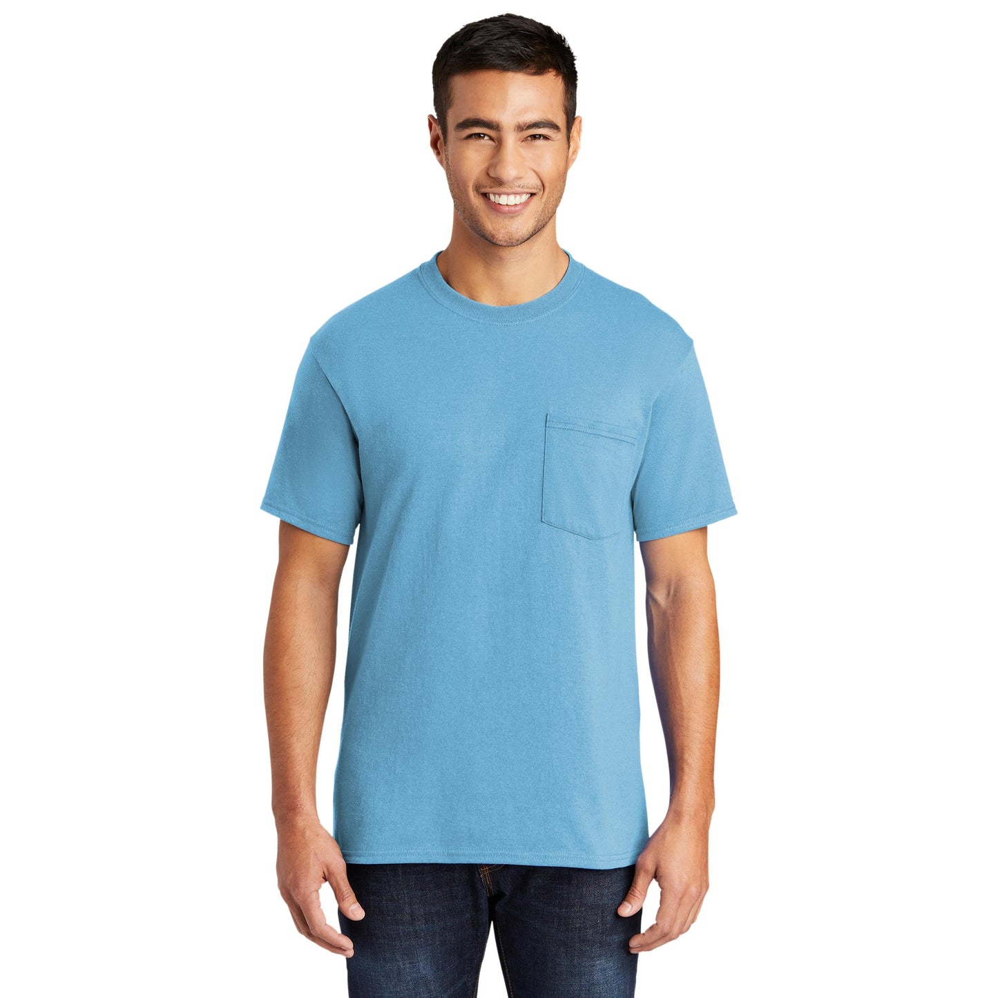 Ash T-Shirts - Port & Company - Soft Pocket Tee - Eco Friendly