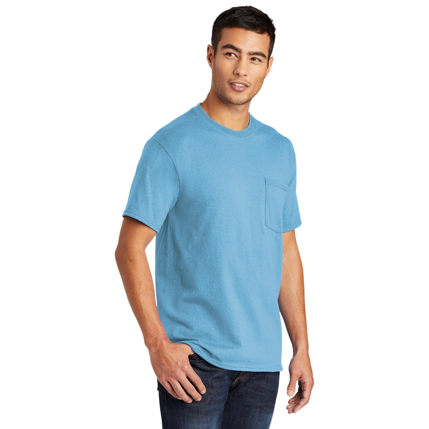 Ash T-Shirts - Port & Company - Soft Pocket Tee - Eco Friendly