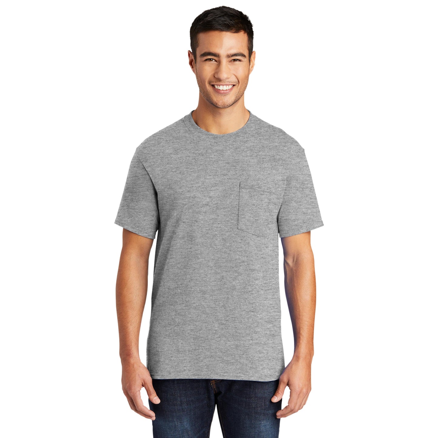 Ash T-Shirts - Port & Company - Soft Pocket Tee - Eco Friendly