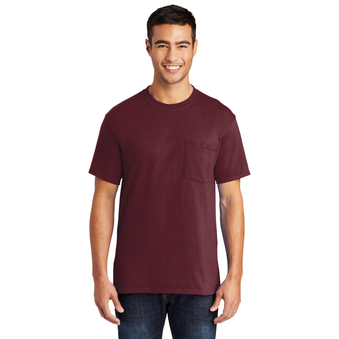 Ash T-Shirts - Port & Company - Soft Pocket Tee - Eco Friendly