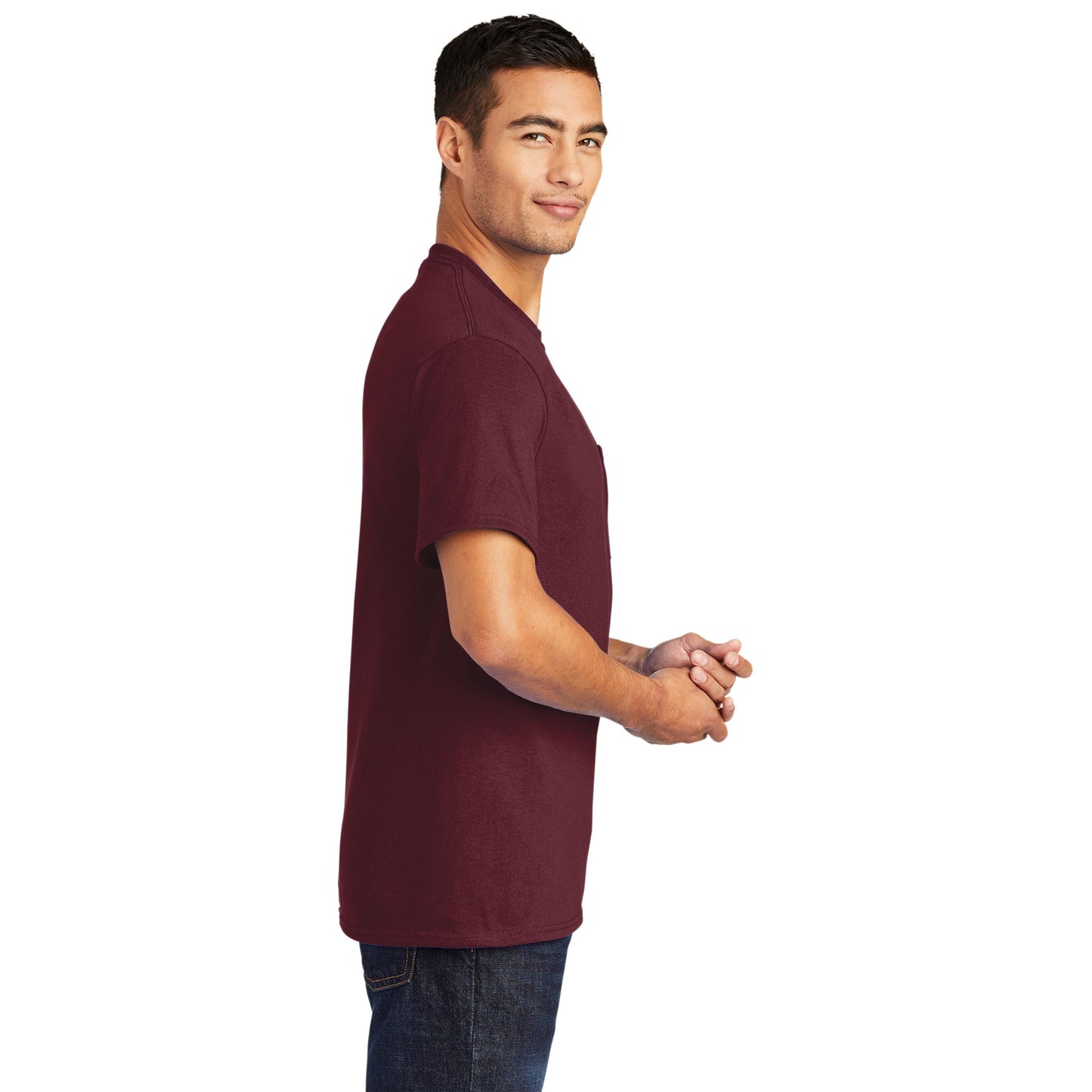 Ash T-Shirts - Port & Company - Soft Pocket Tee - Eco Friendly