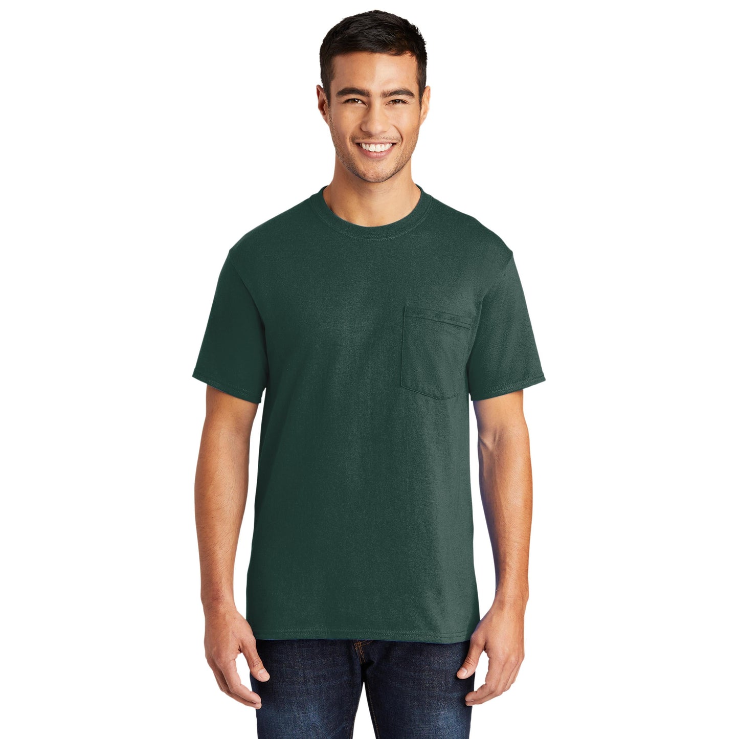 Ash T-Shirts - Port & Company - Soft Pocket Tee - Eco Friendly