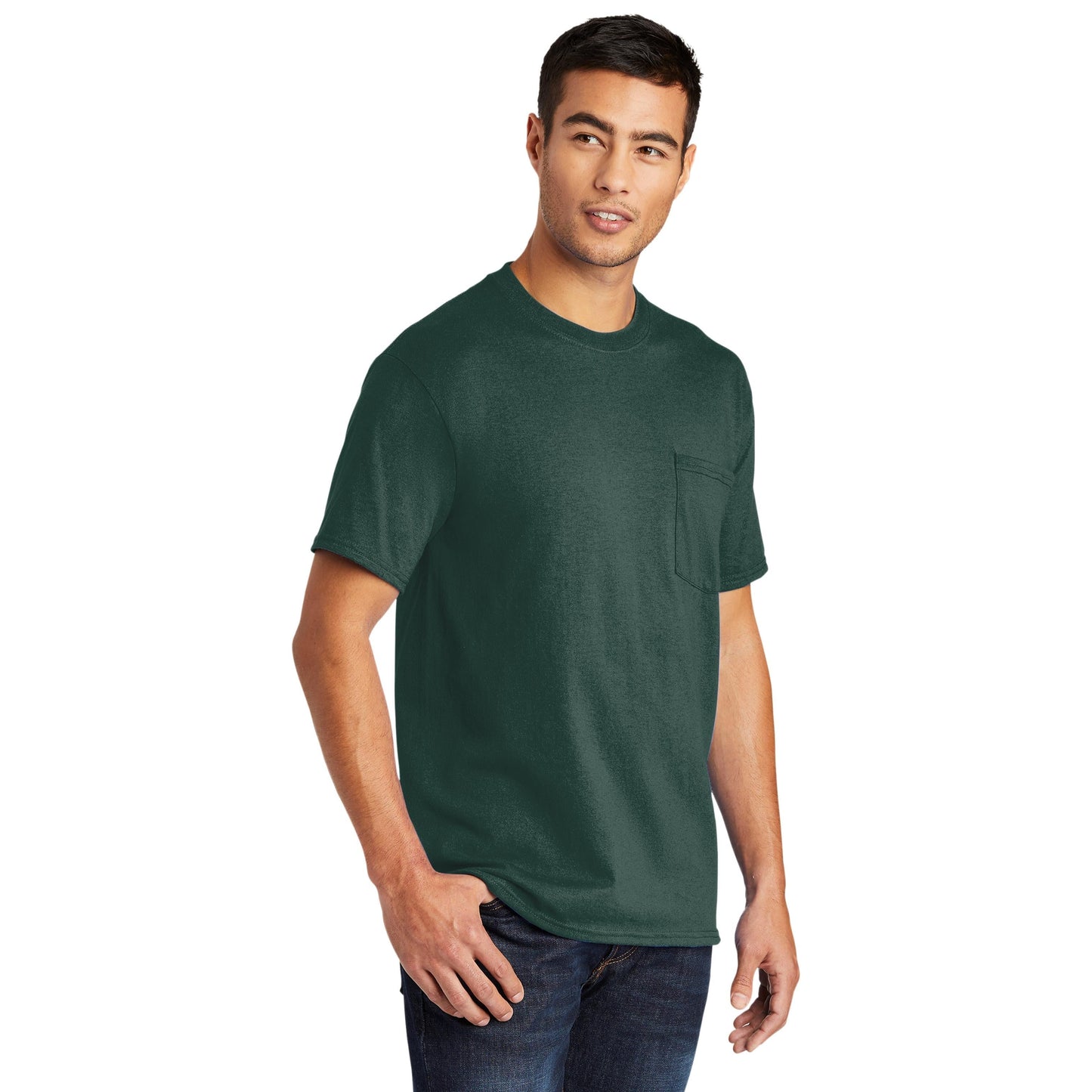 Ash T-Shirts - Port & Company - Soft Pocket Tee - Eco Friendly