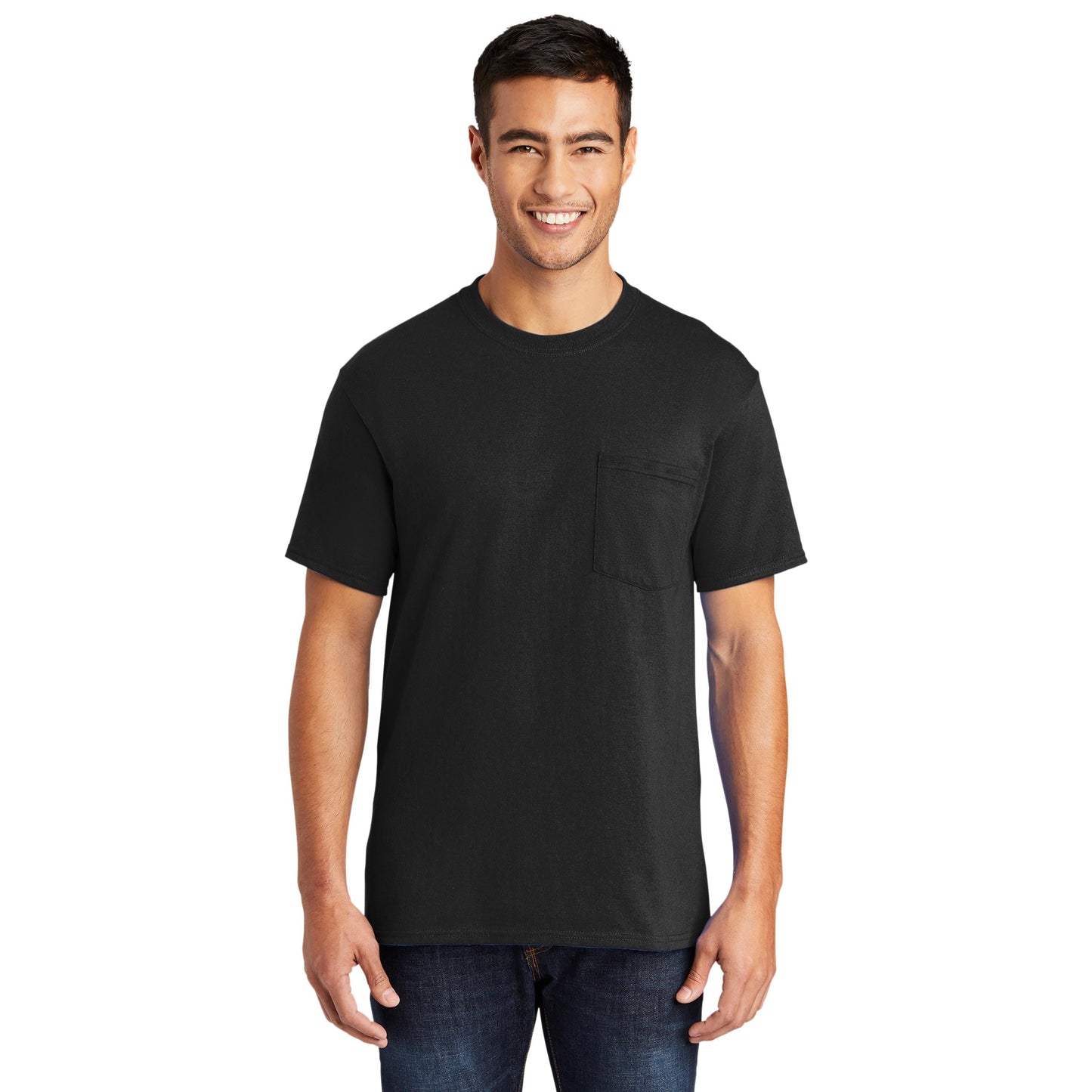 Ash T-Shirts - Port & Company - Soft Pocket Tee - Eco Friendly