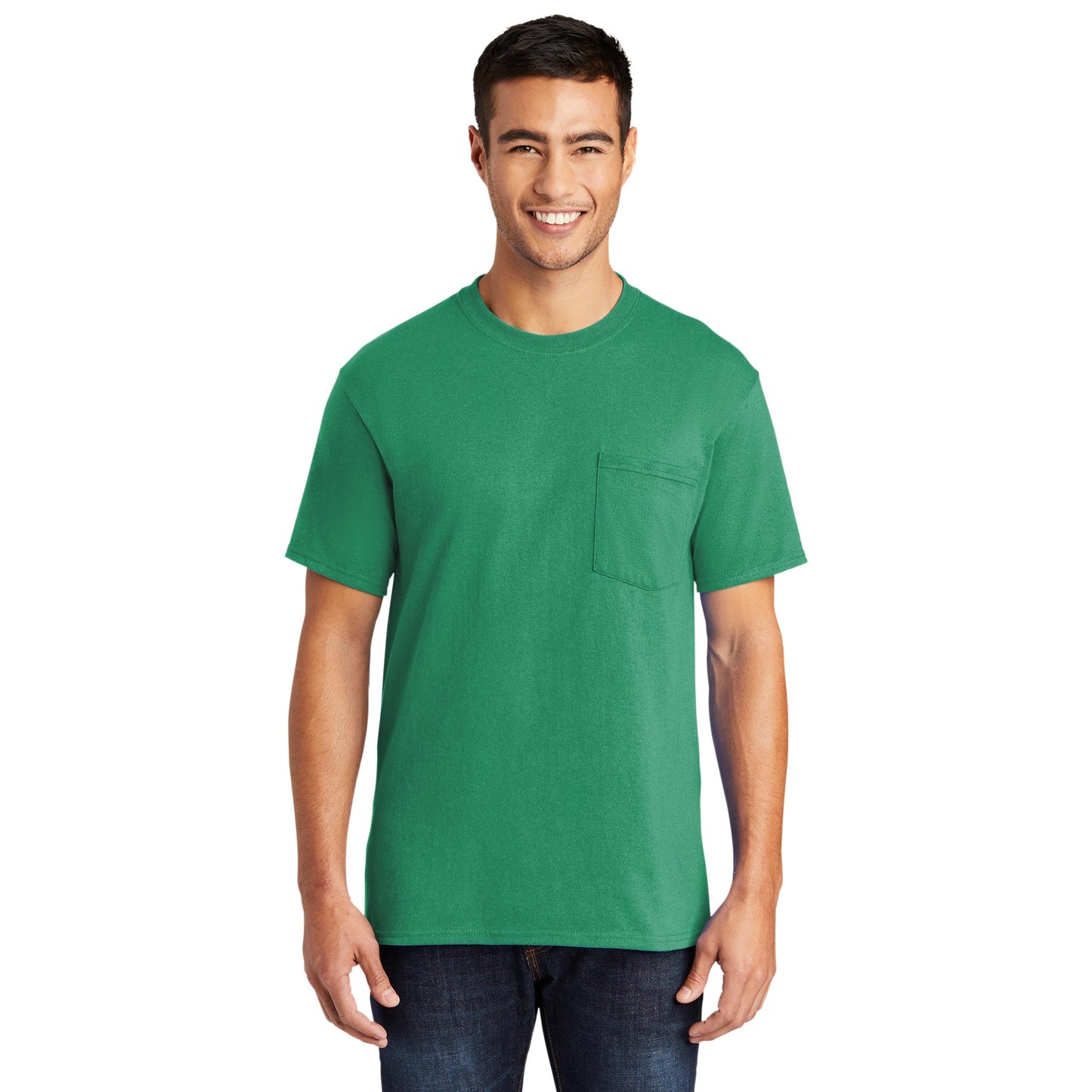 Ash T-Shirts - Port & Company - Soft Pocket Tee - Eco Friendly