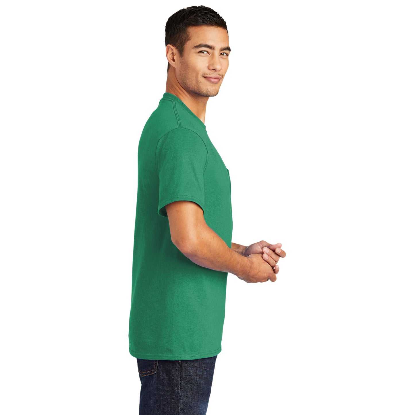 Ash T-Shirts - Port & Company - Soft Pocket Tee - Eco Friendly