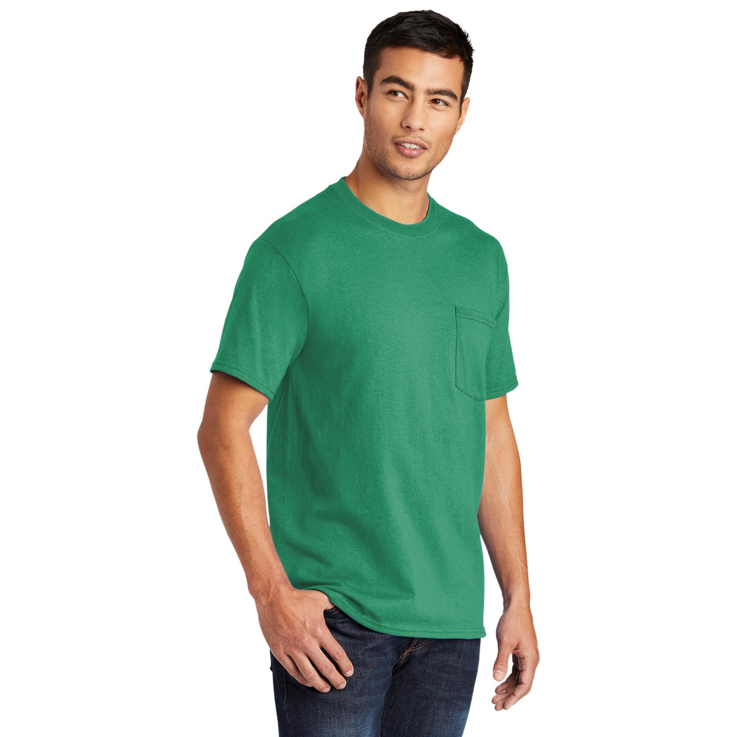 Ash T-Shirts - Port & Company - Soft Pocket Tee - Eco Friendly