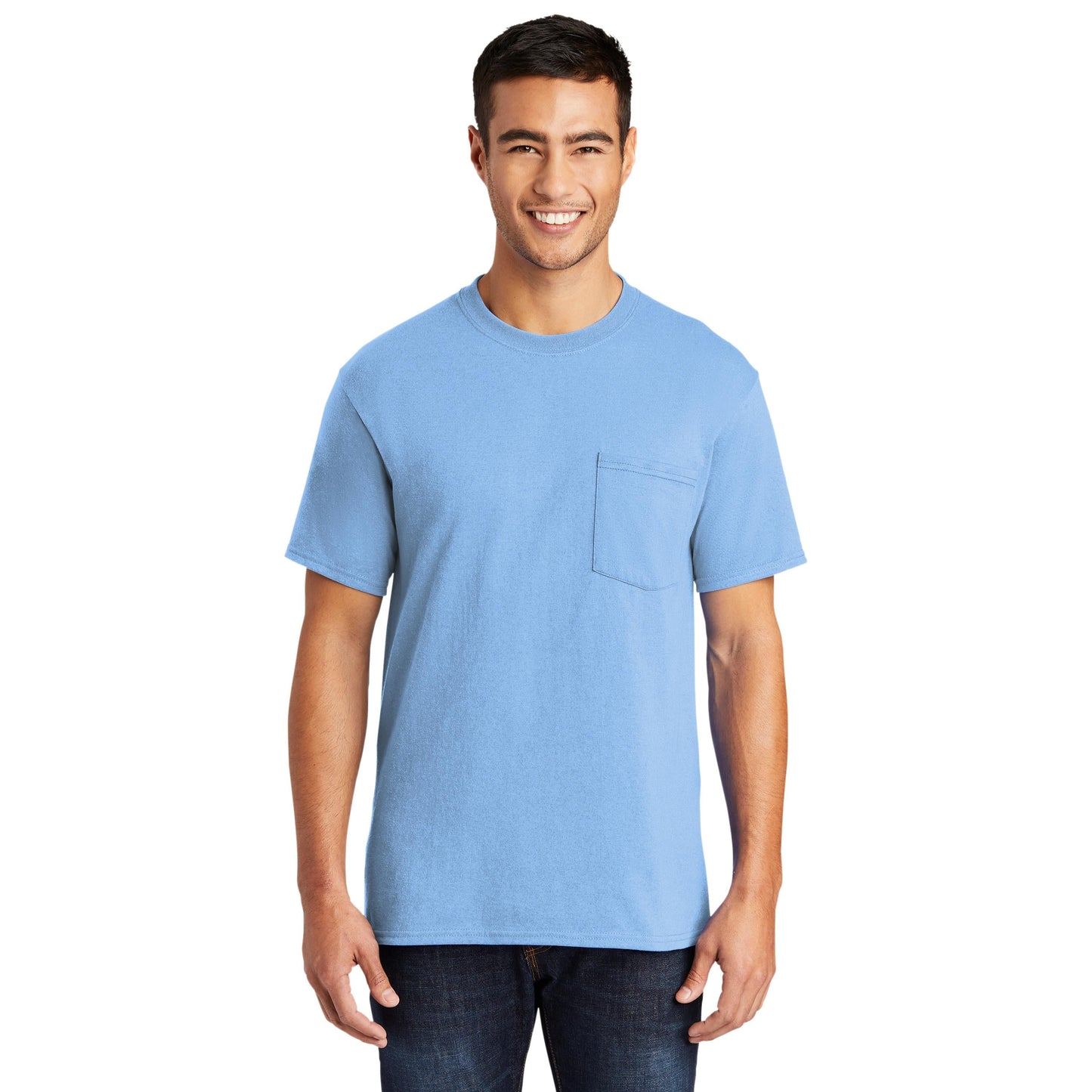 Ash T-Shirts - Port & Company - Soft Pocket Tee - Eco Friendly