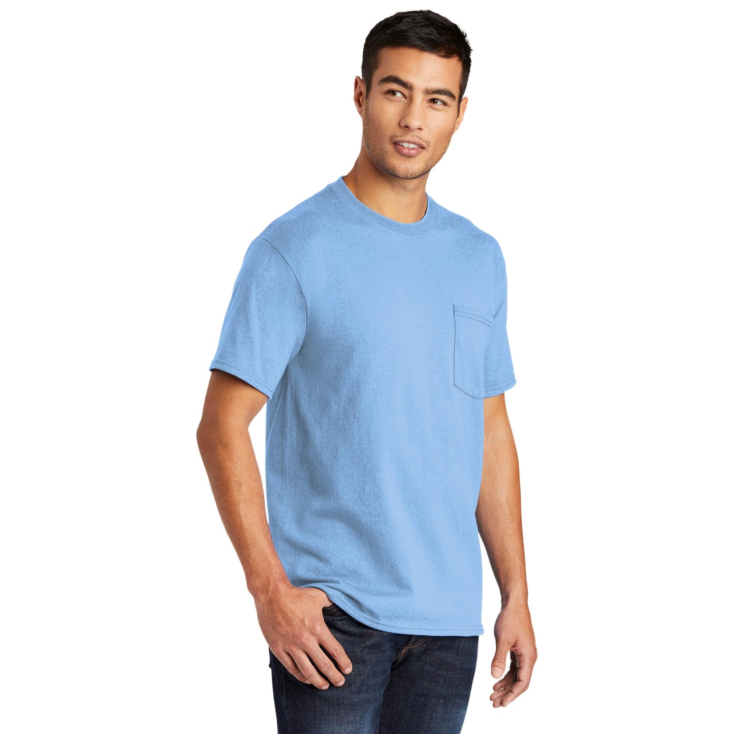 Ash T-Shirts - Port & Company - Soft Pocket Tee - Eco Friendly